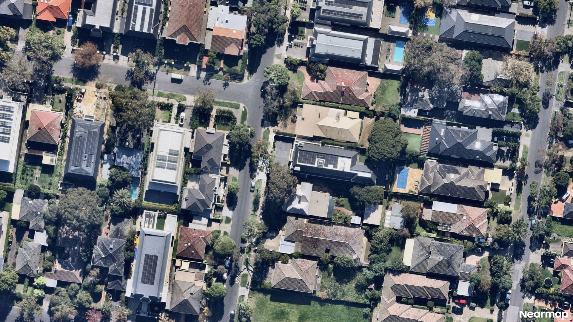 Vertical aerial view