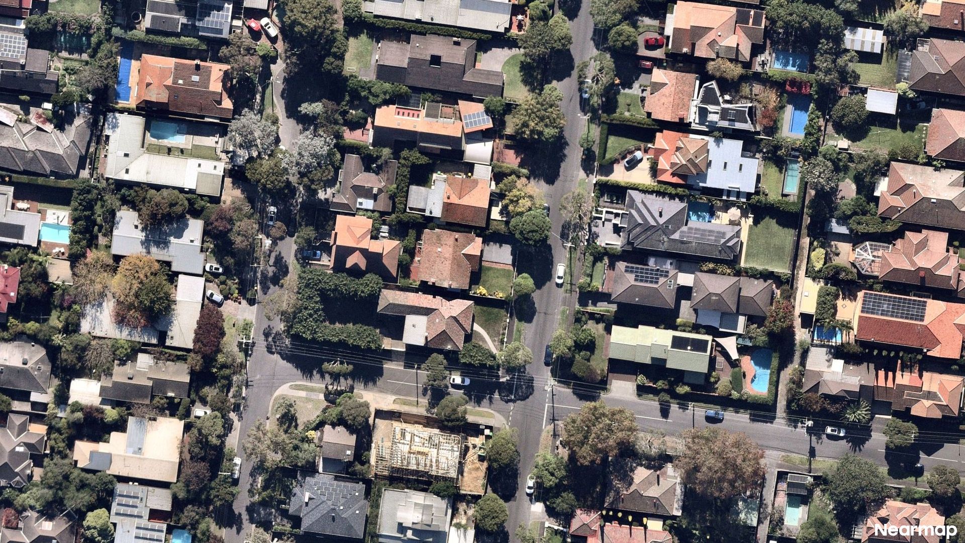 Vertical aerial view