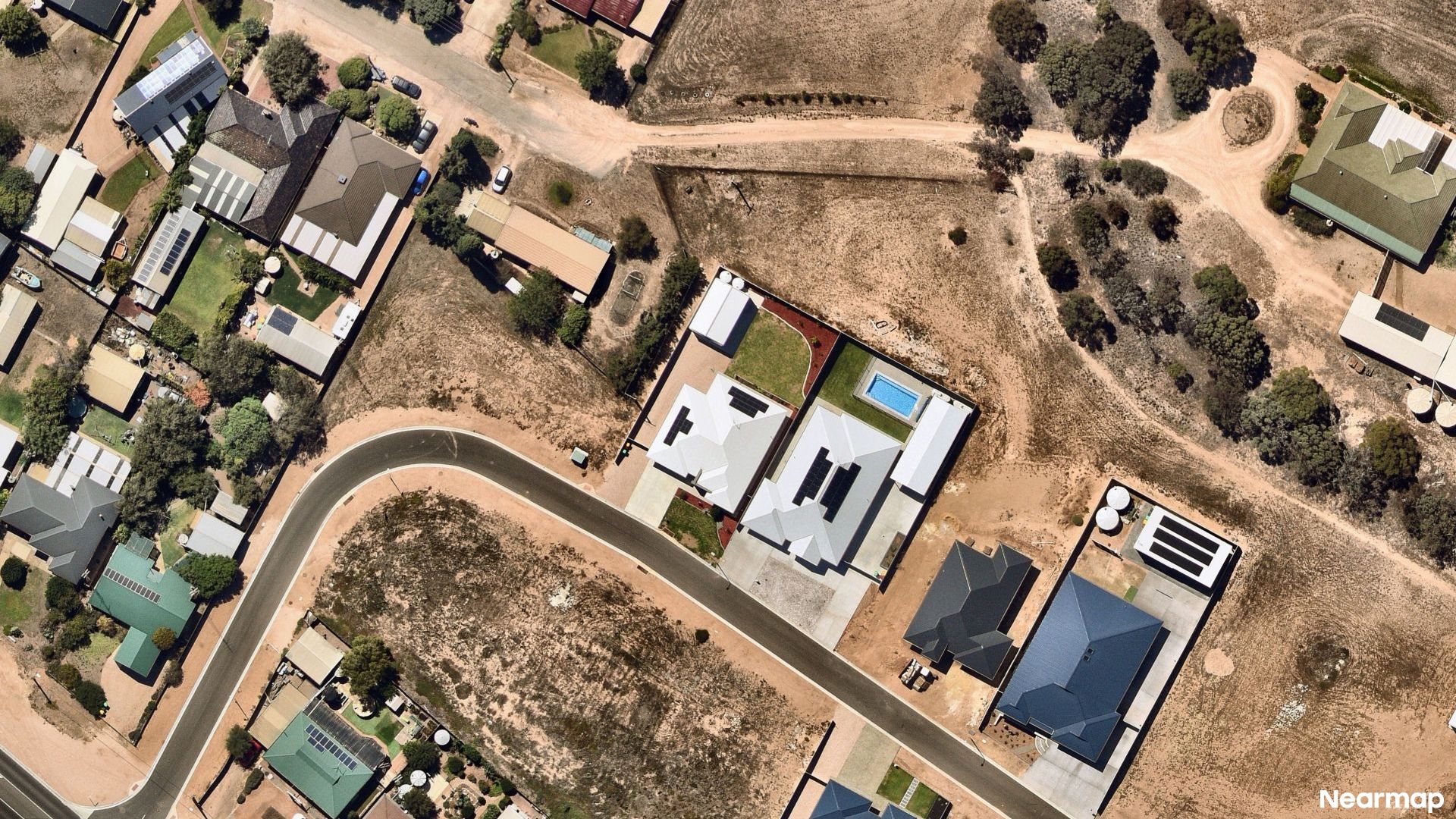 Vertical aerial view