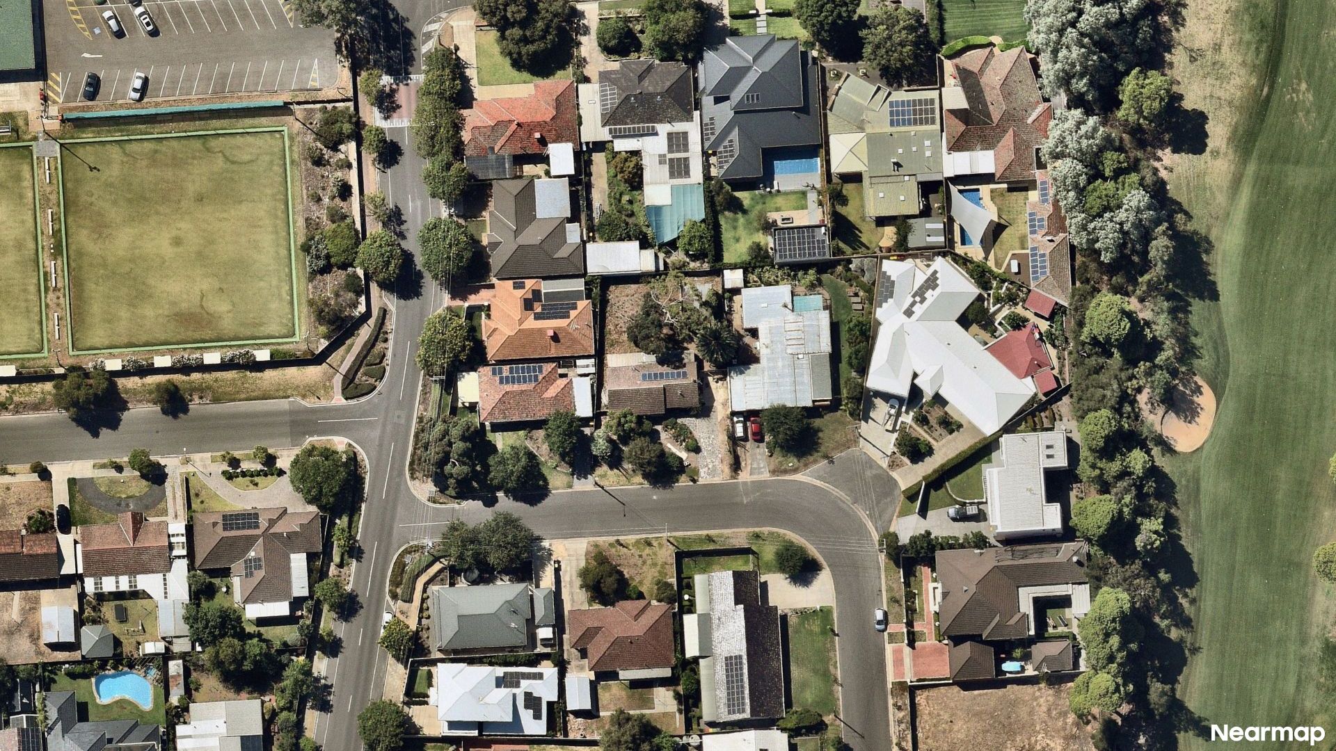 Vertical aerial view