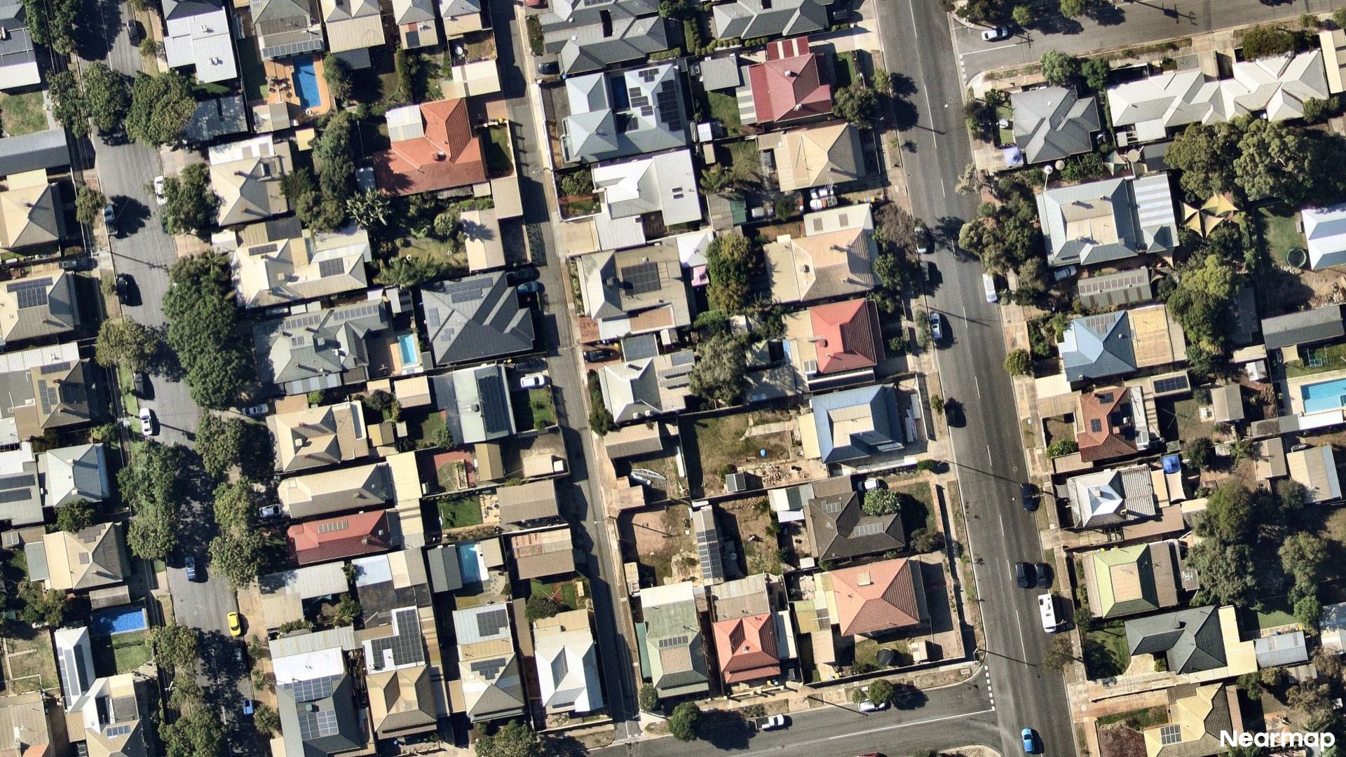 Vertical aerial view