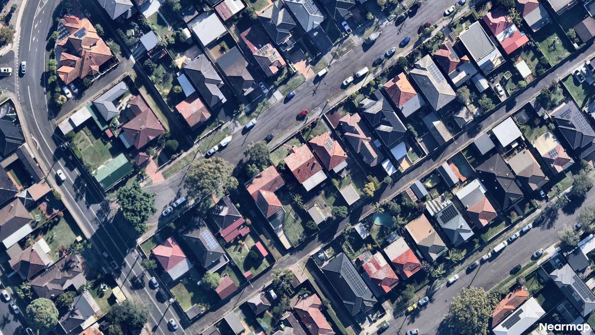 Vertical aerial view