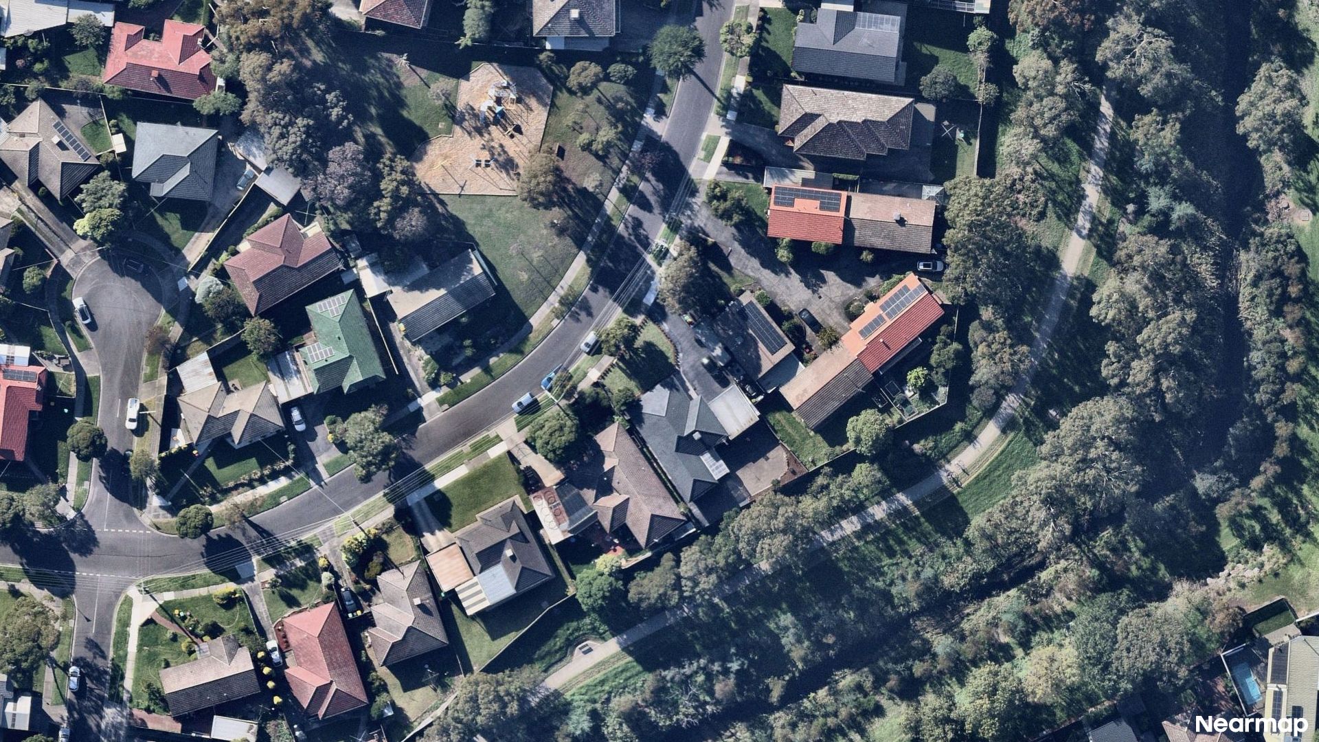 Vertical aerial view