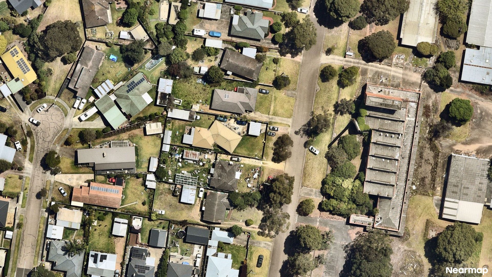 Vertical aerial view