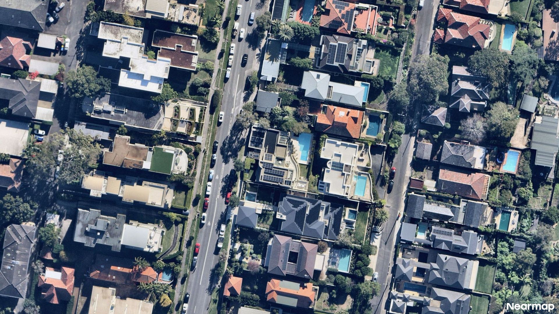 Vertical aerial view