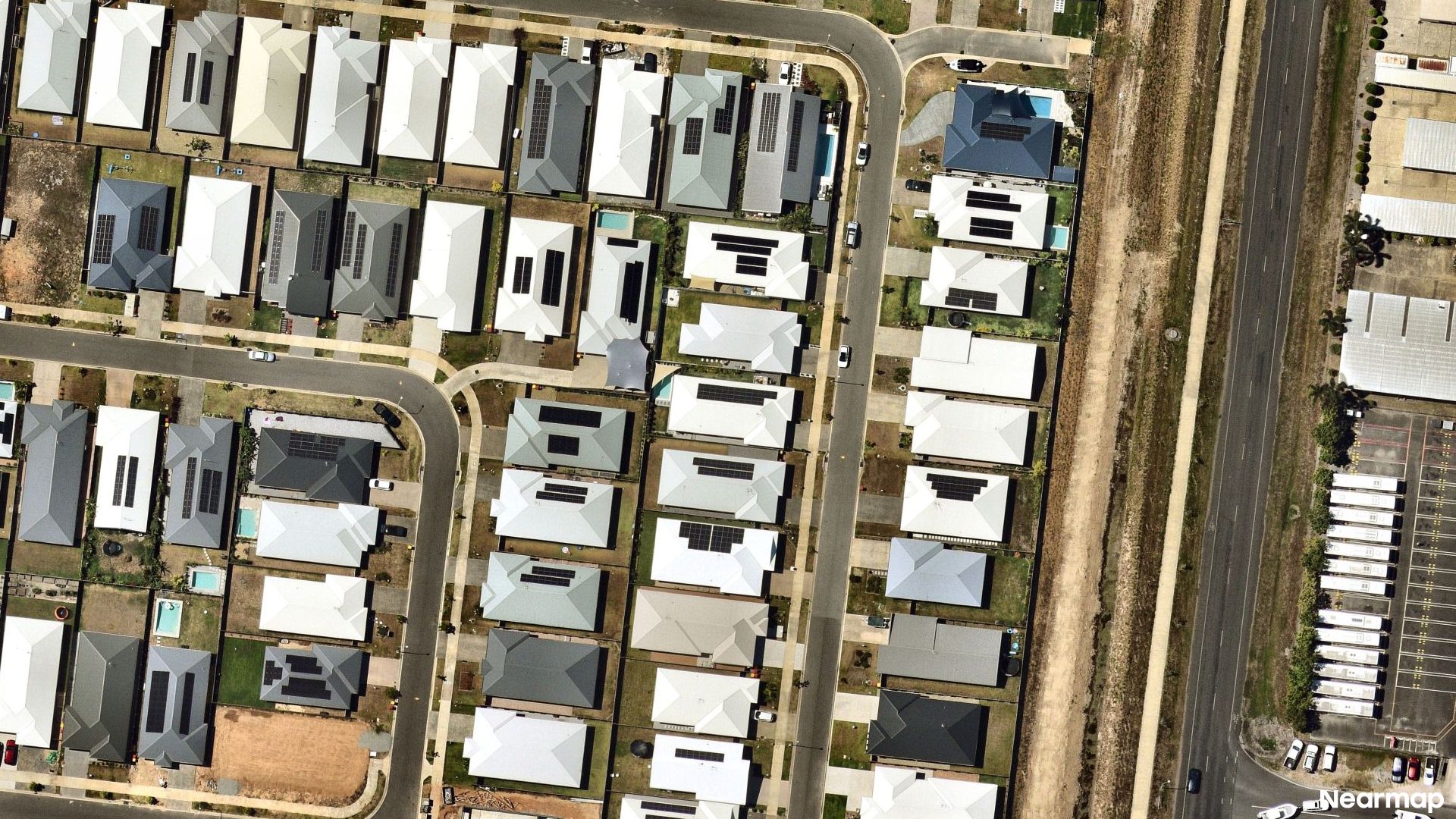 Vertical aerial view