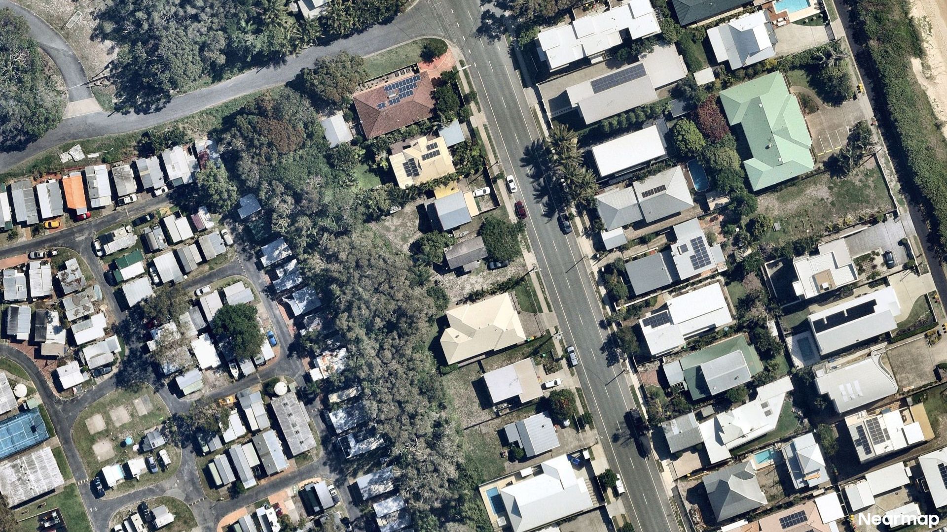 Vertical aerial view
