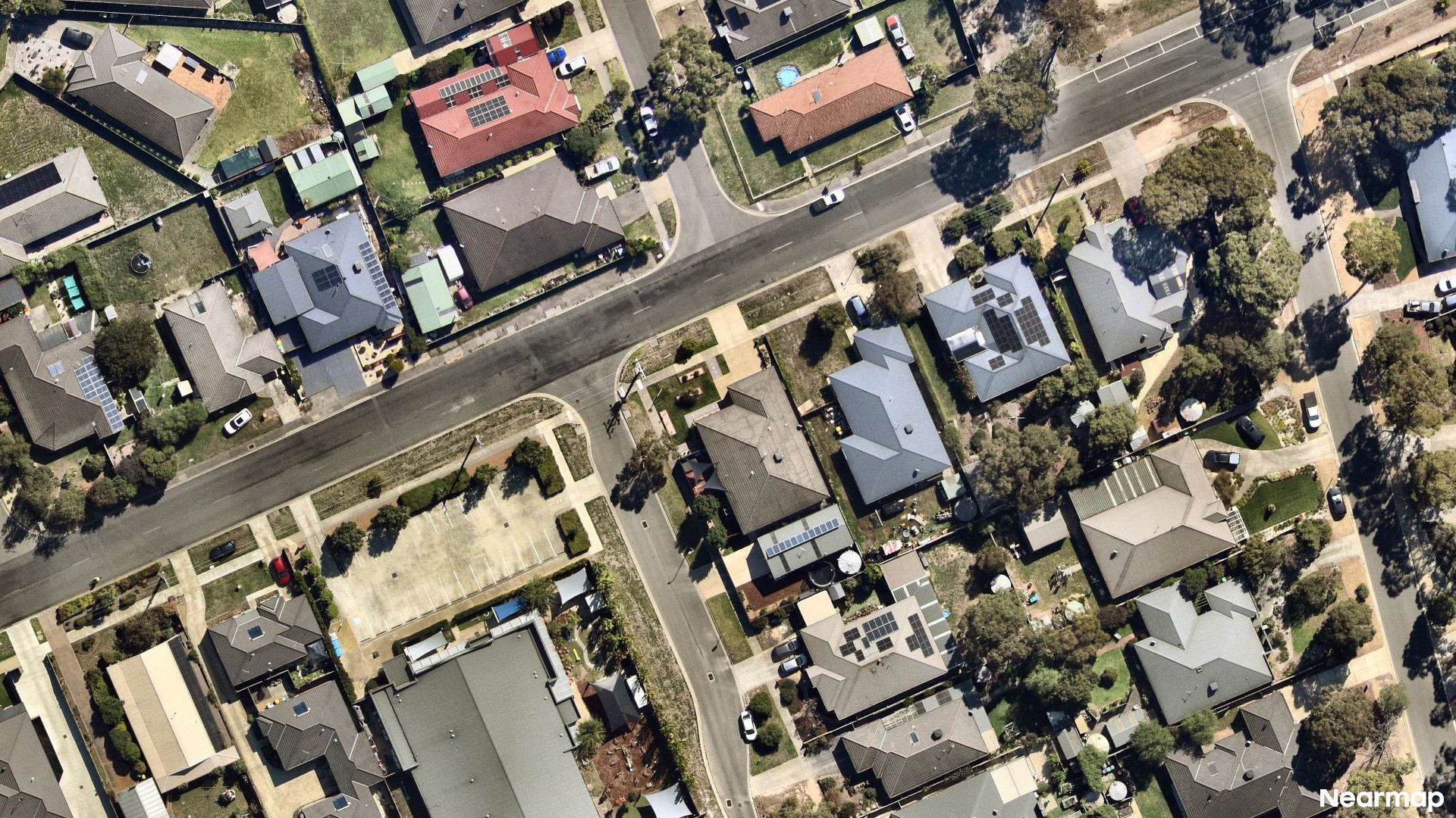 Vertical aerial view