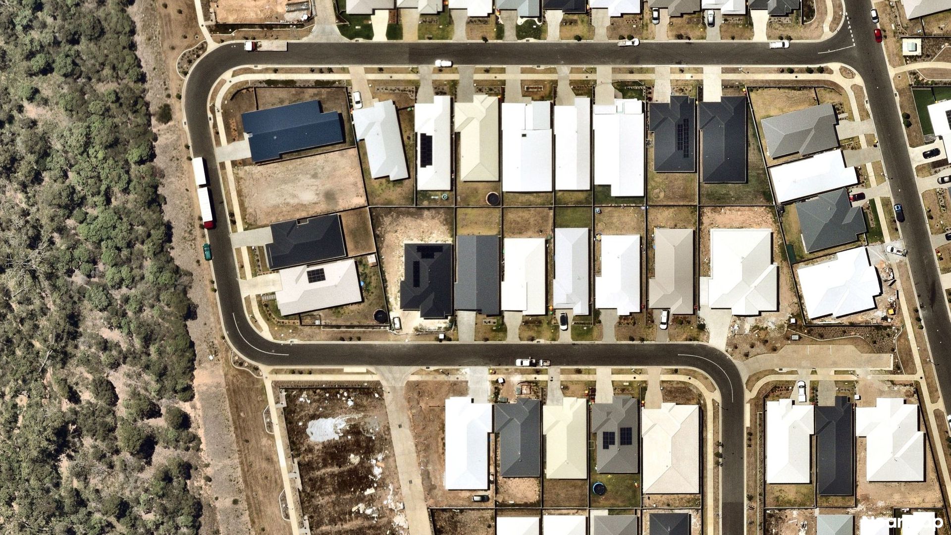 Vertical aerial view