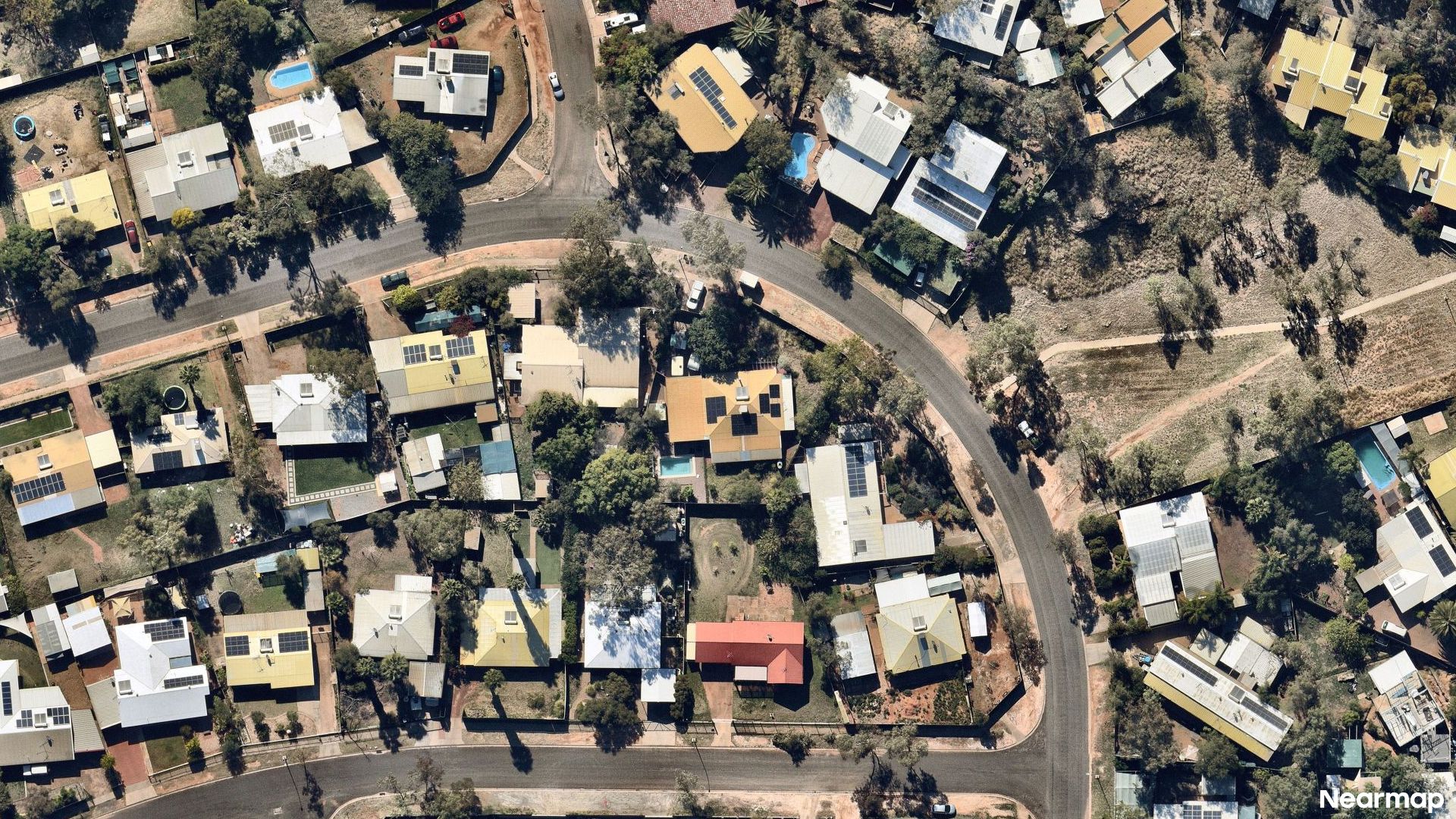 Vertical aerial view