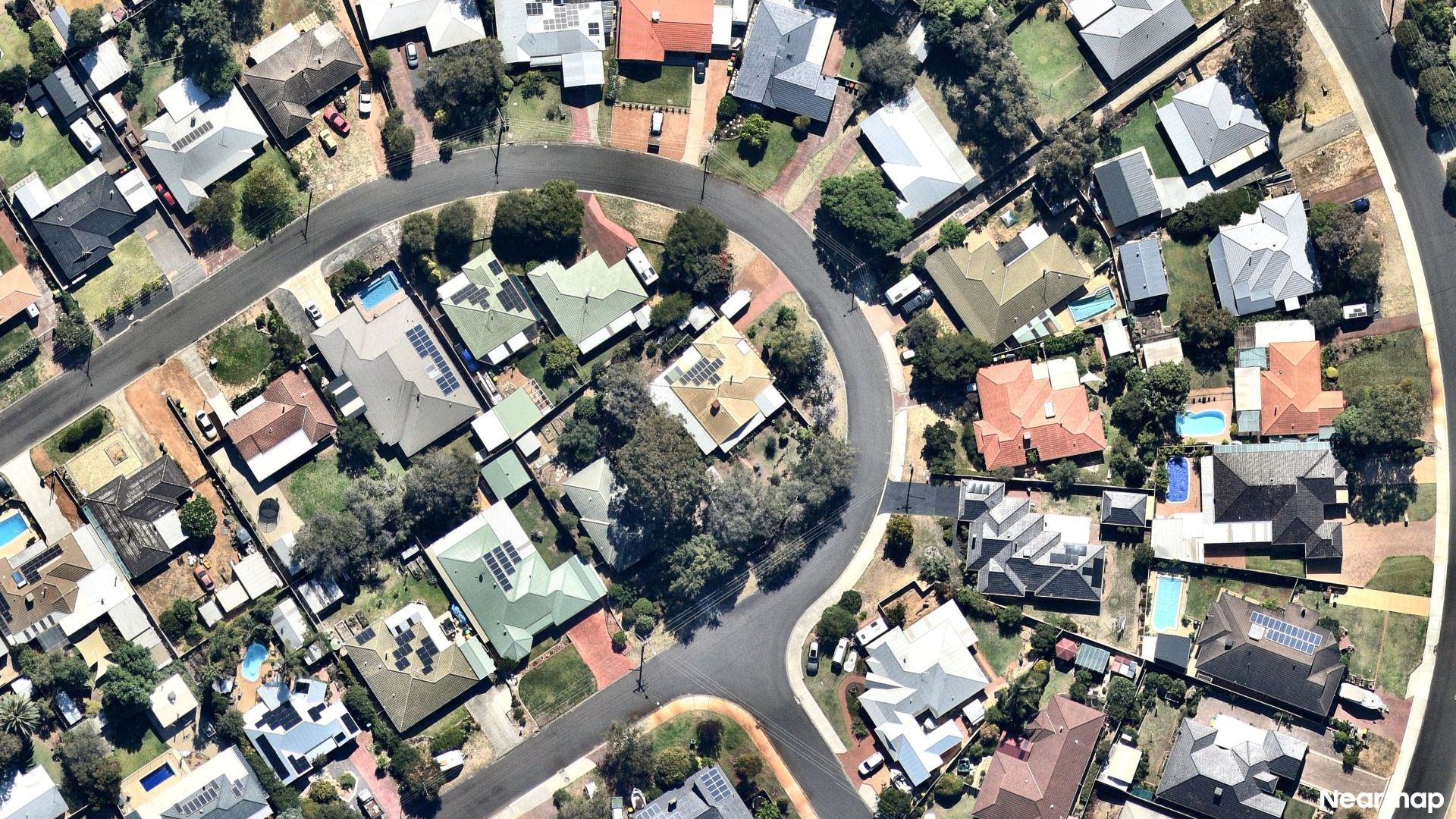 Vertical aerial view