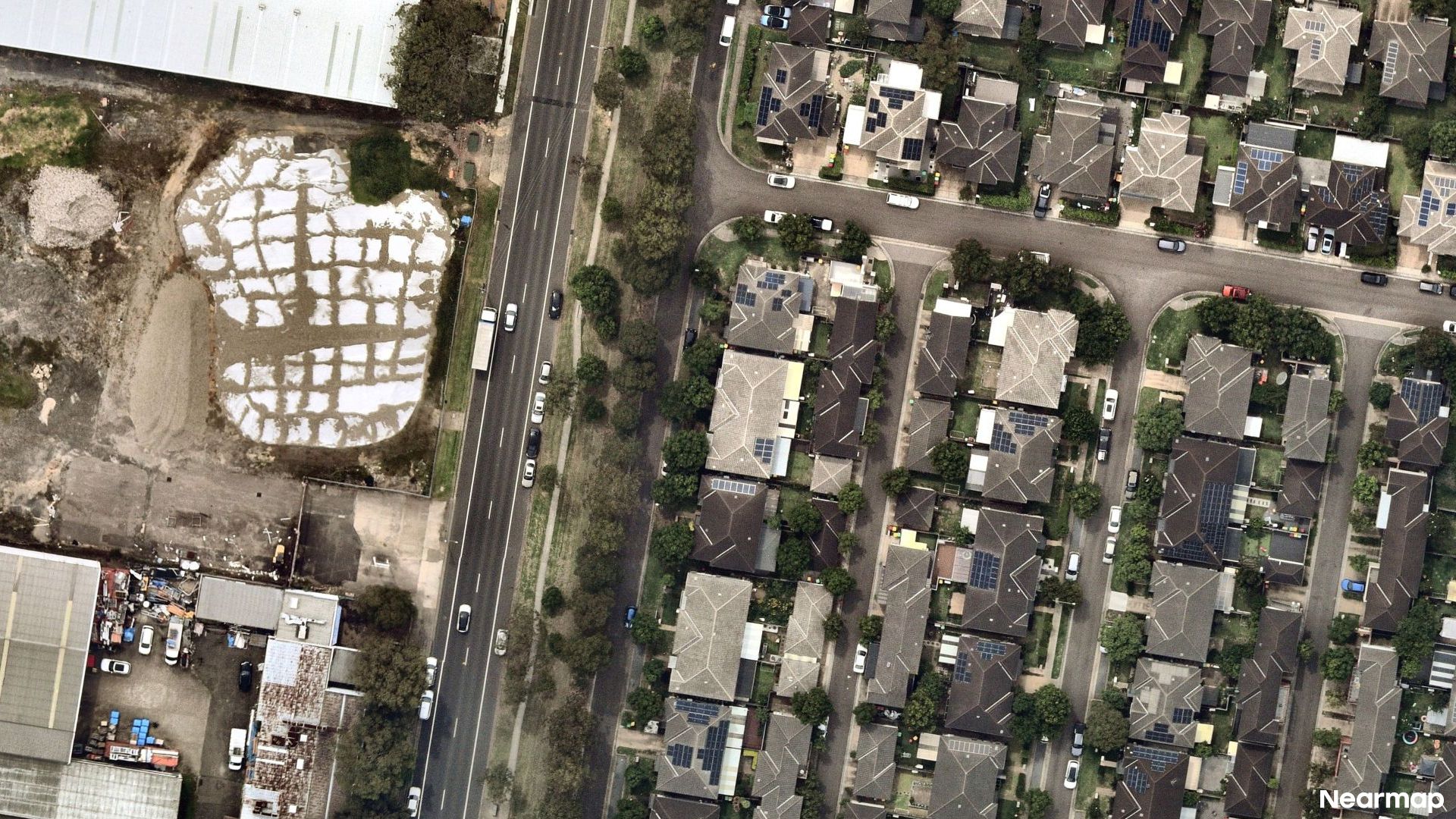 Vertical aerial view