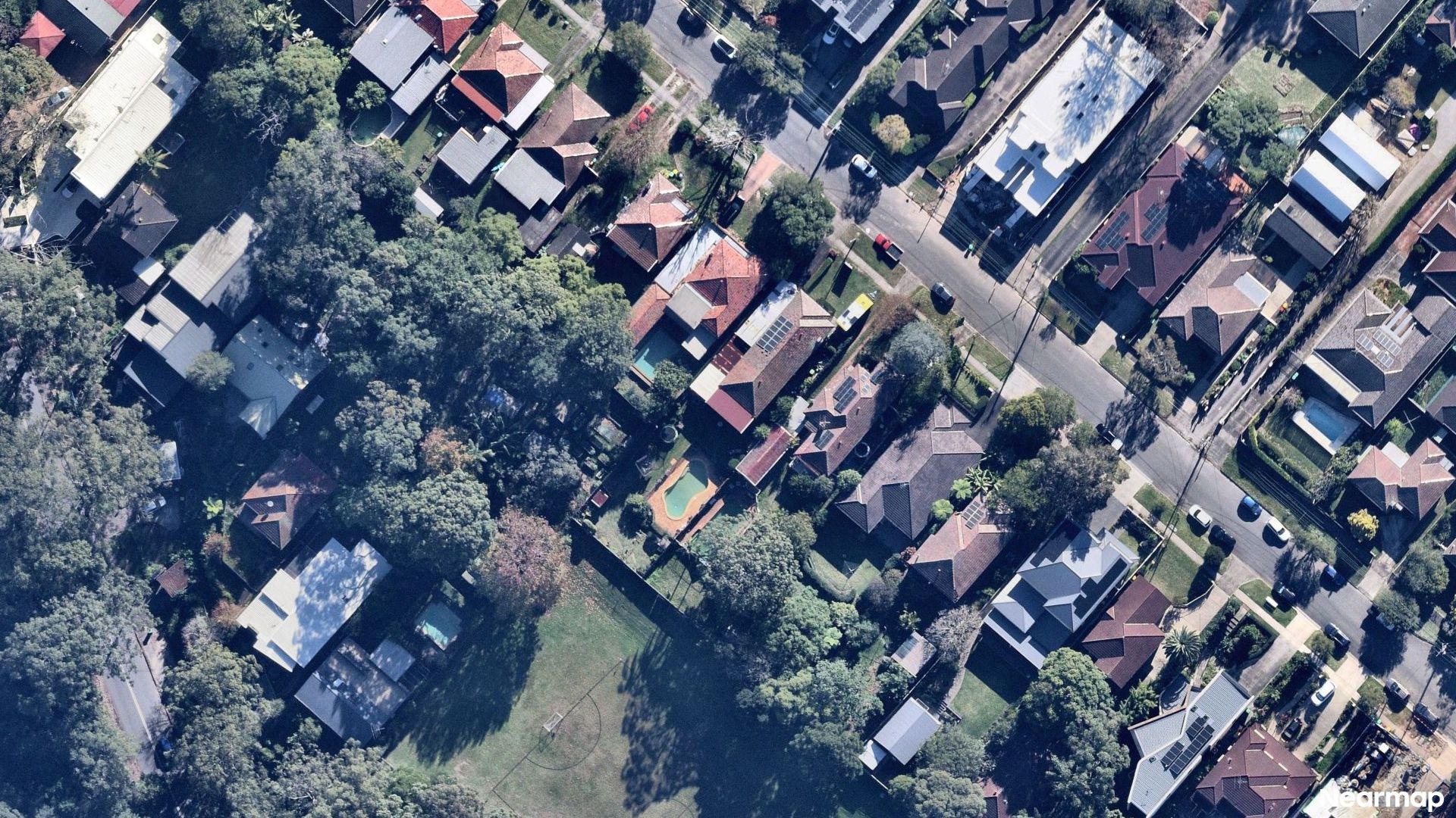 Vertical aerial view