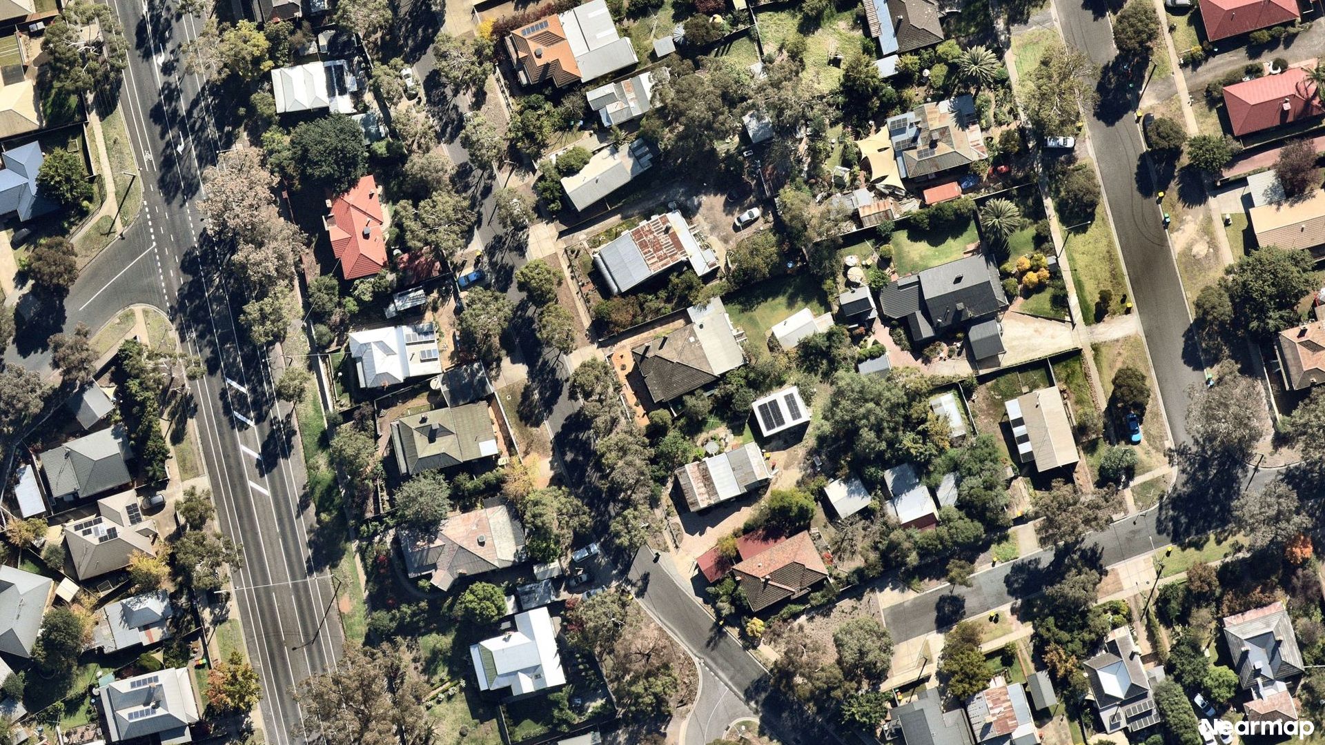 Vertical aerial view