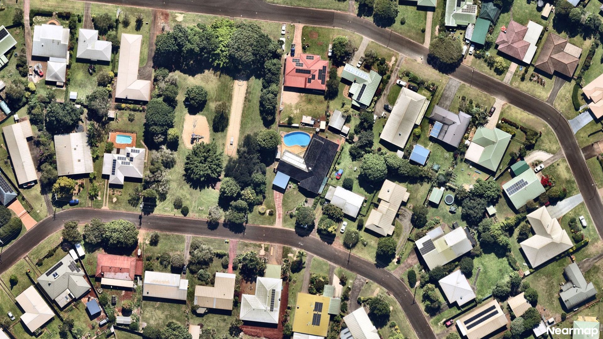 Vertical aerial view