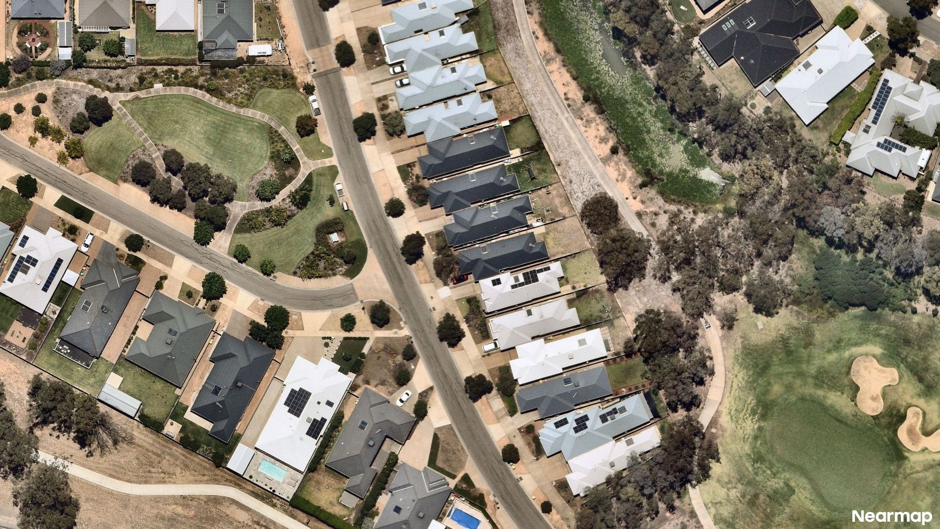 Vertical aerial view