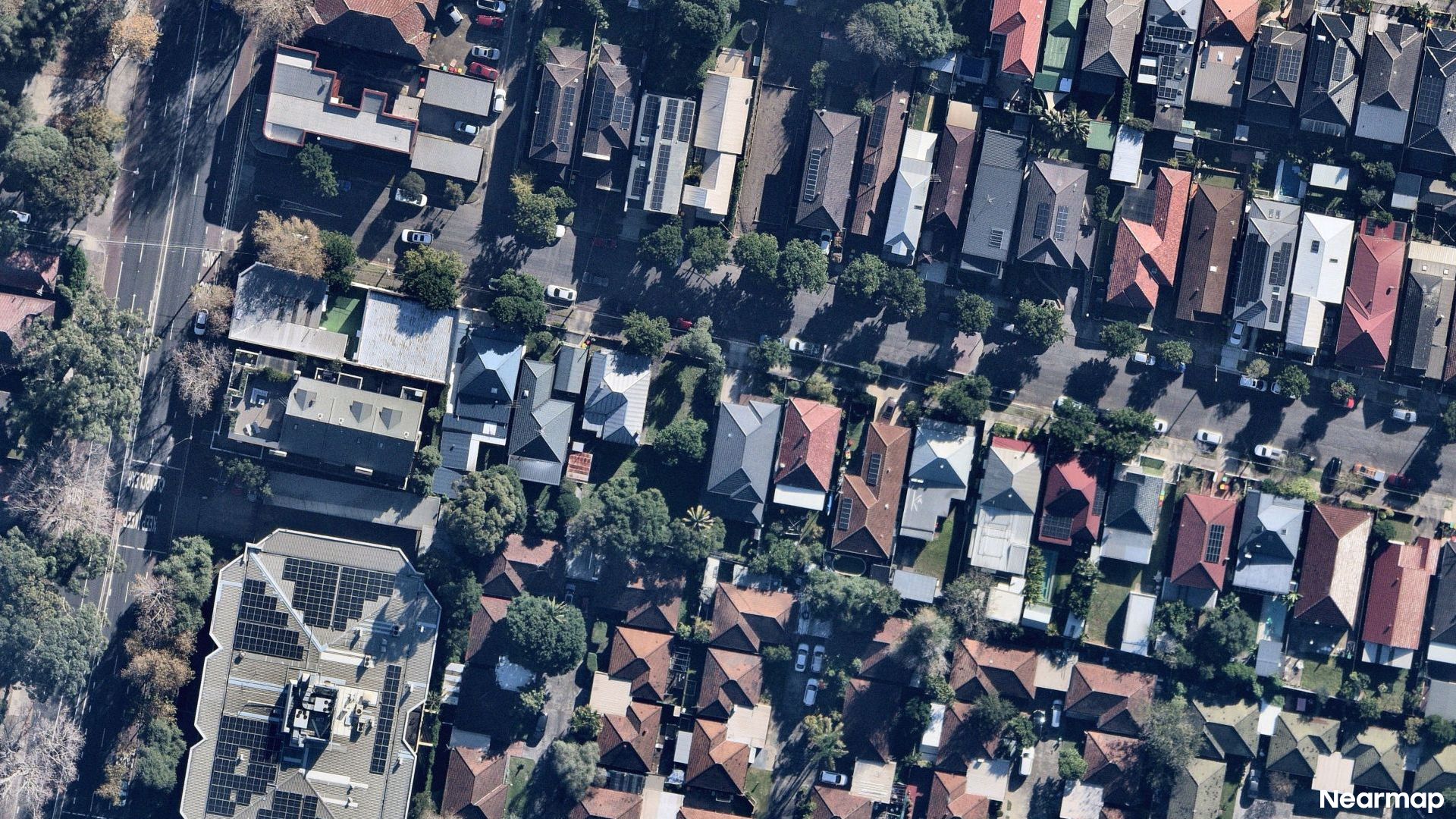 Vertical aerial view