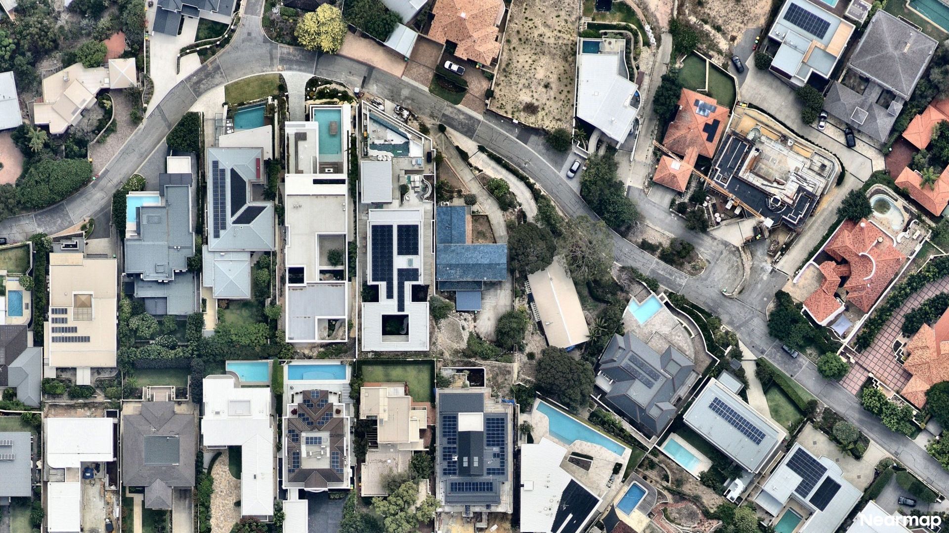 Vertical aerial view