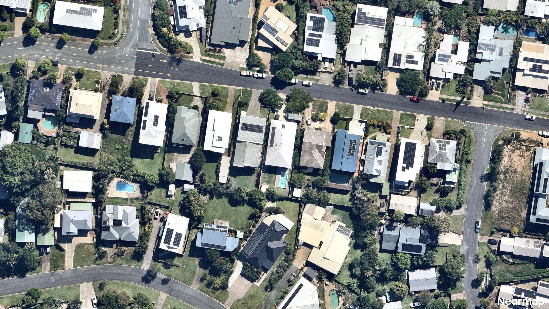Vertical aerial view