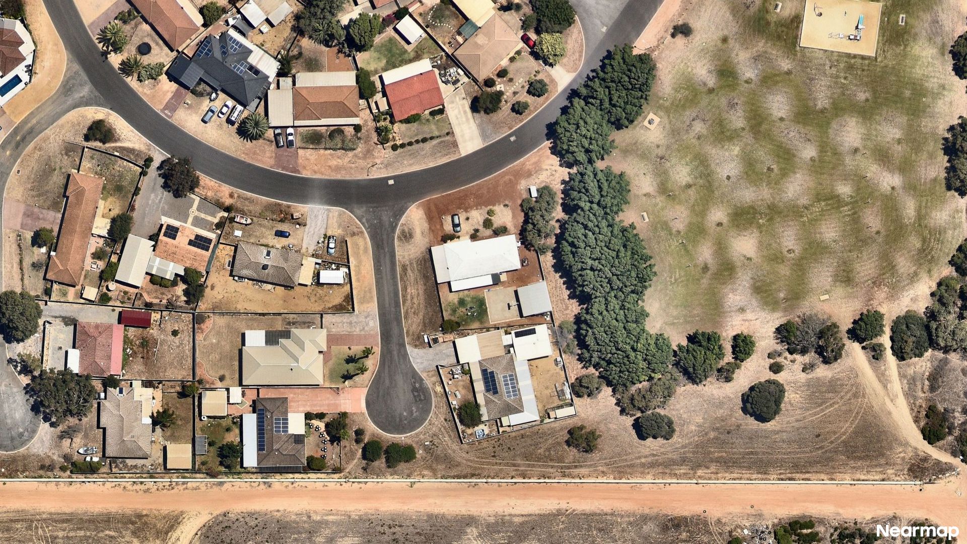 Vertical aerial view