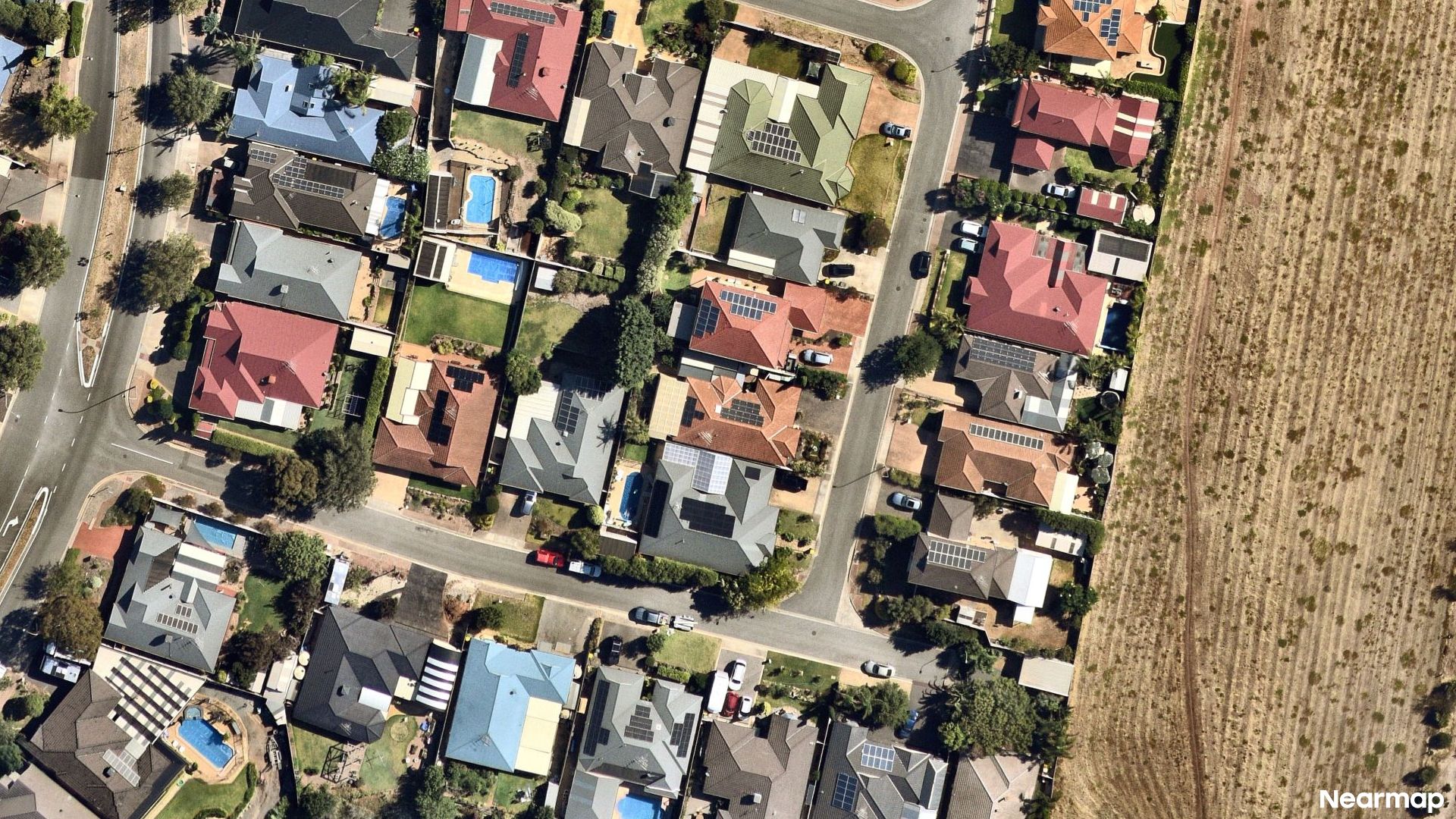 Vertical aerial view