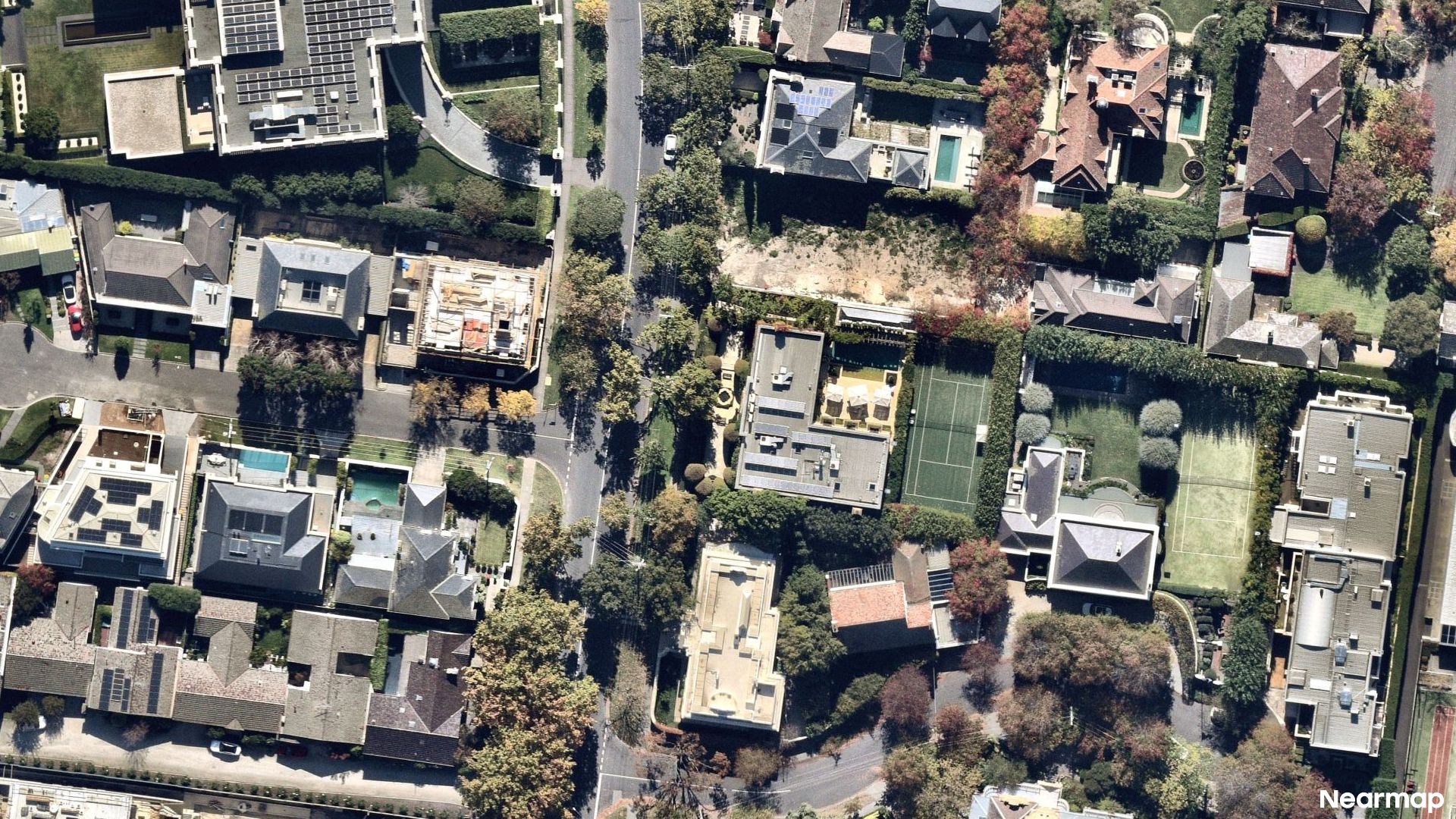 Vertical aerial view