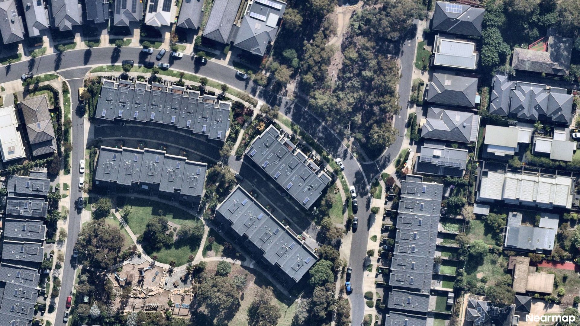 Vertical aerial view