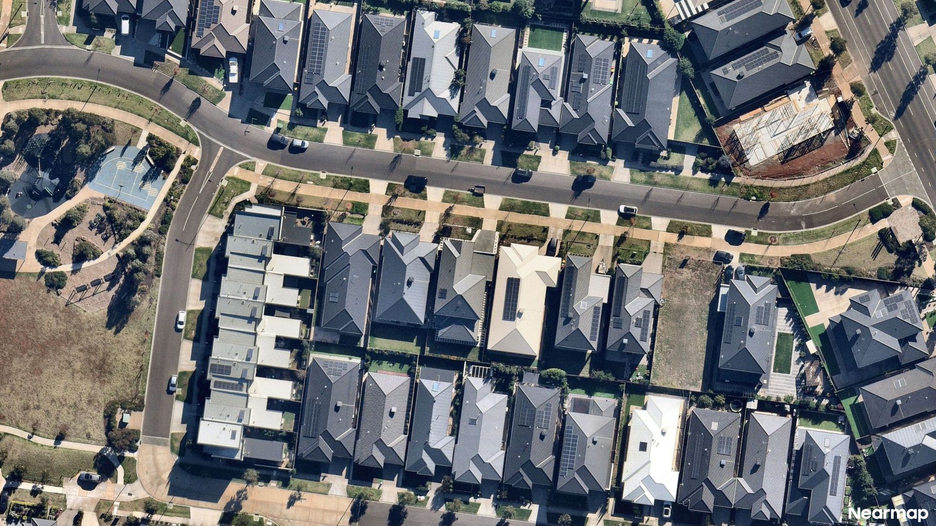 Vertical aerial view
