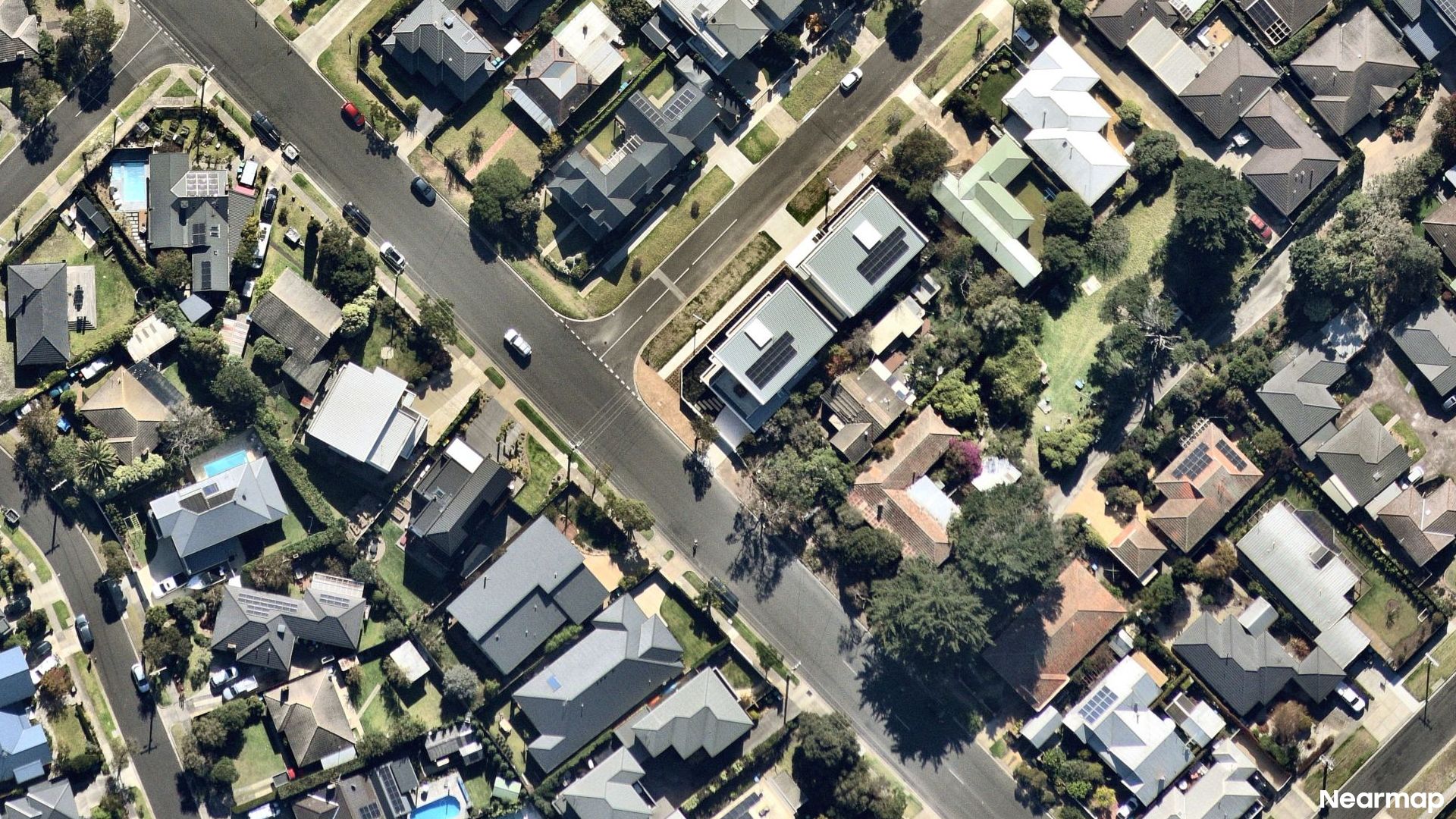 Vertical aerial view