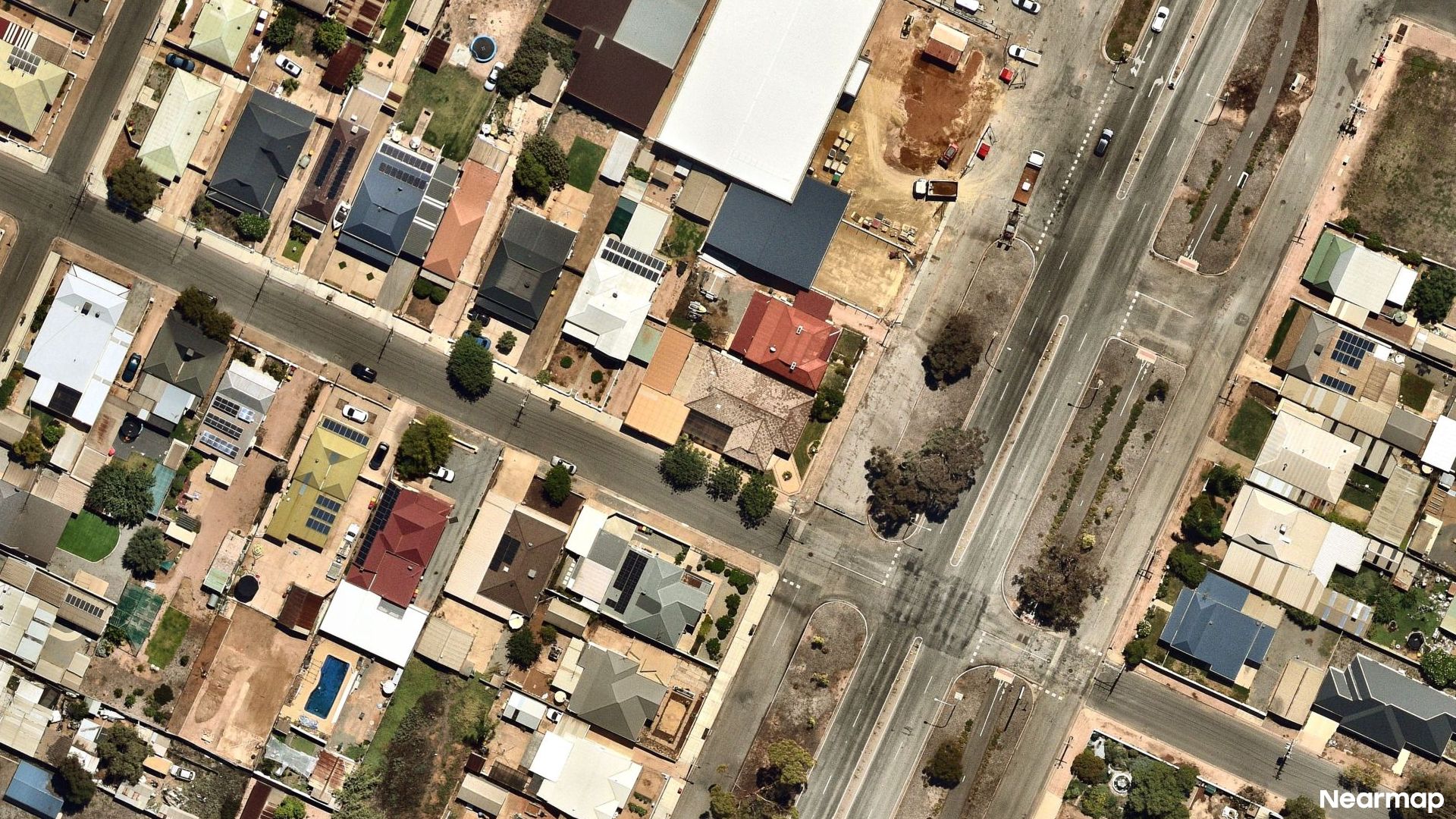 Vertical aerial view