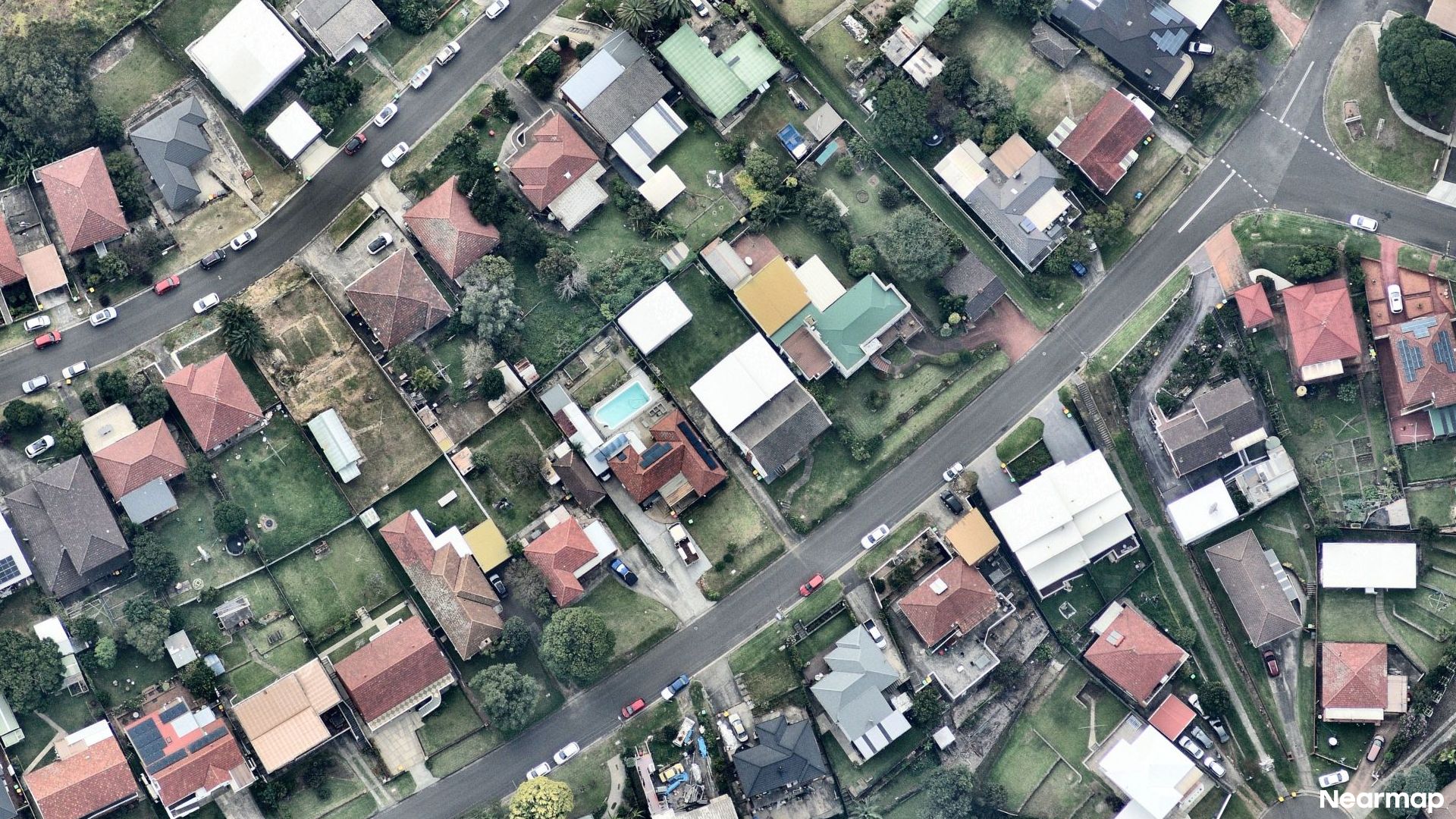 Vertical aerial view