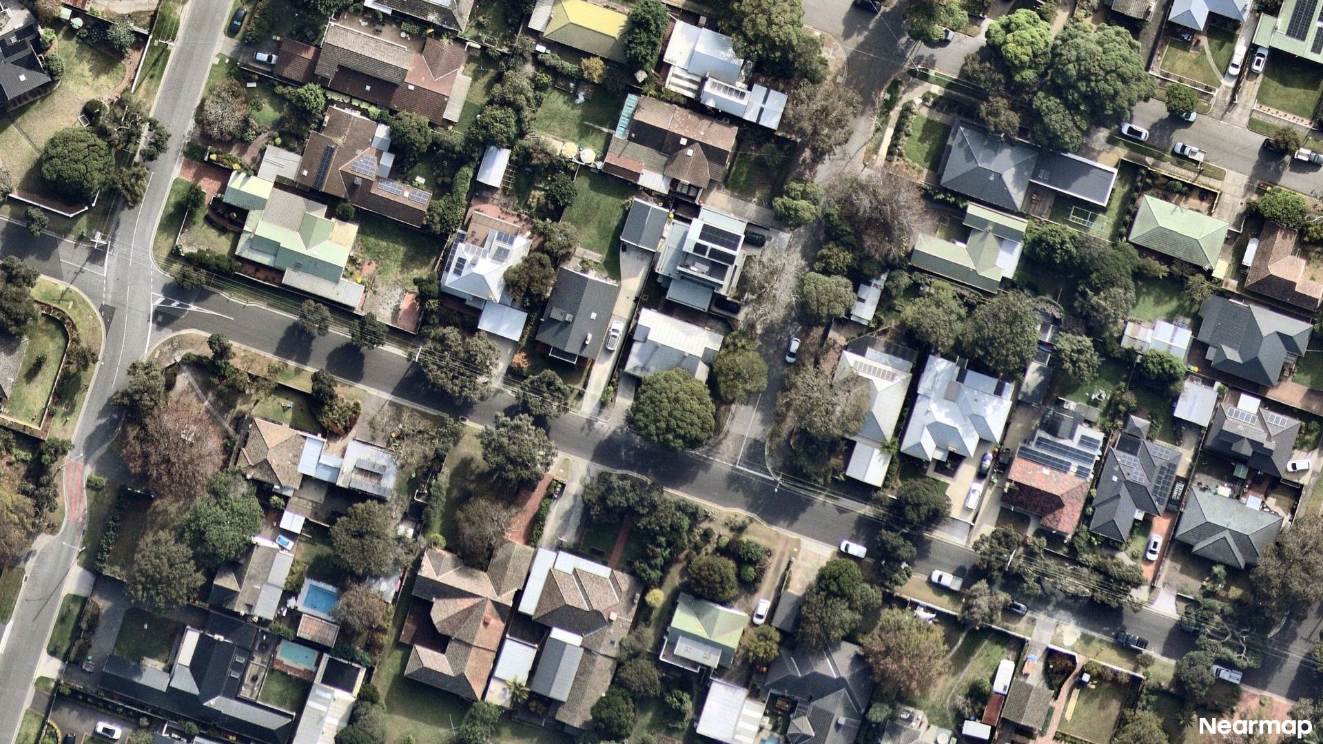 Vertical aerial view