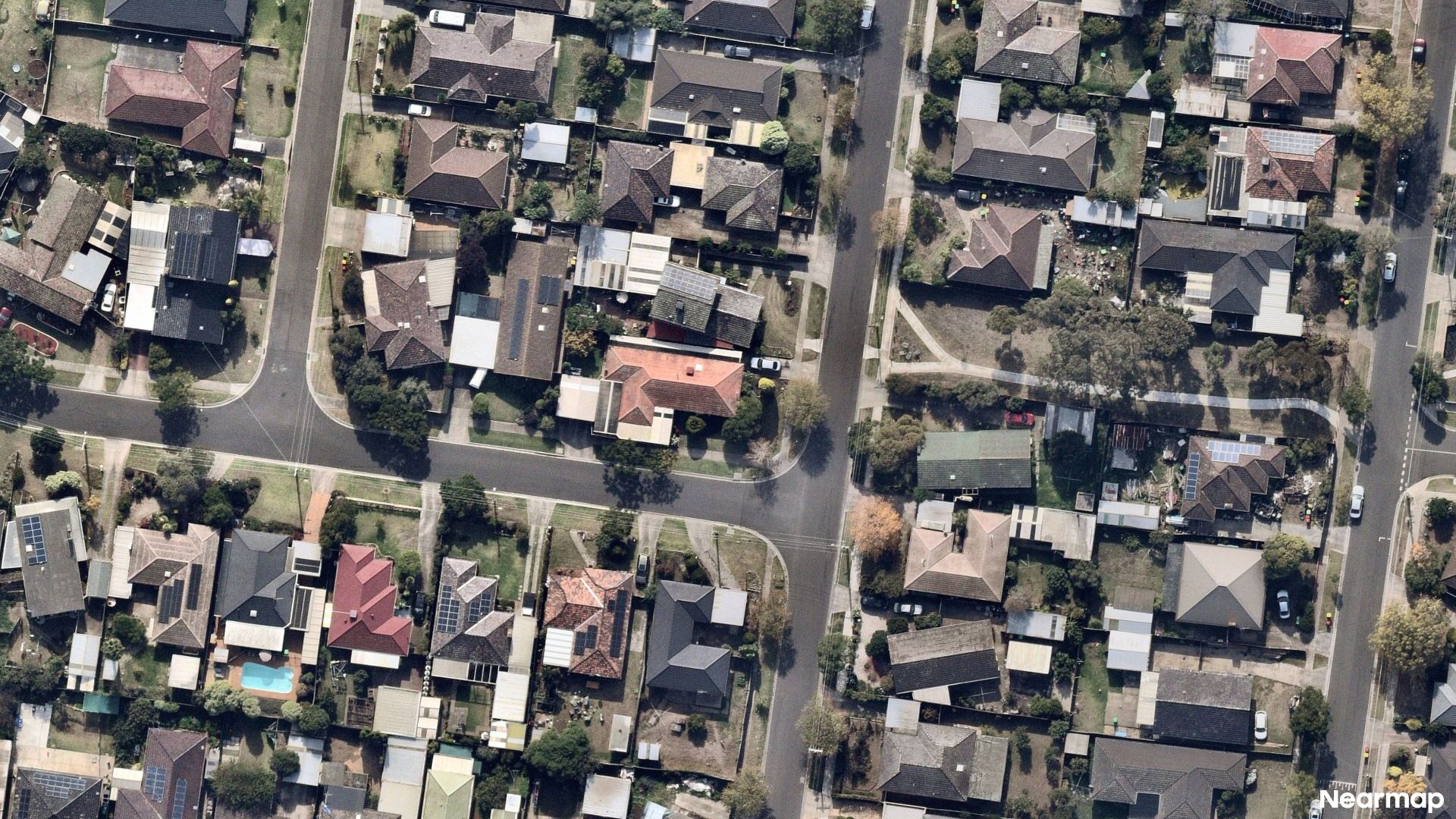 Vertical aerial view