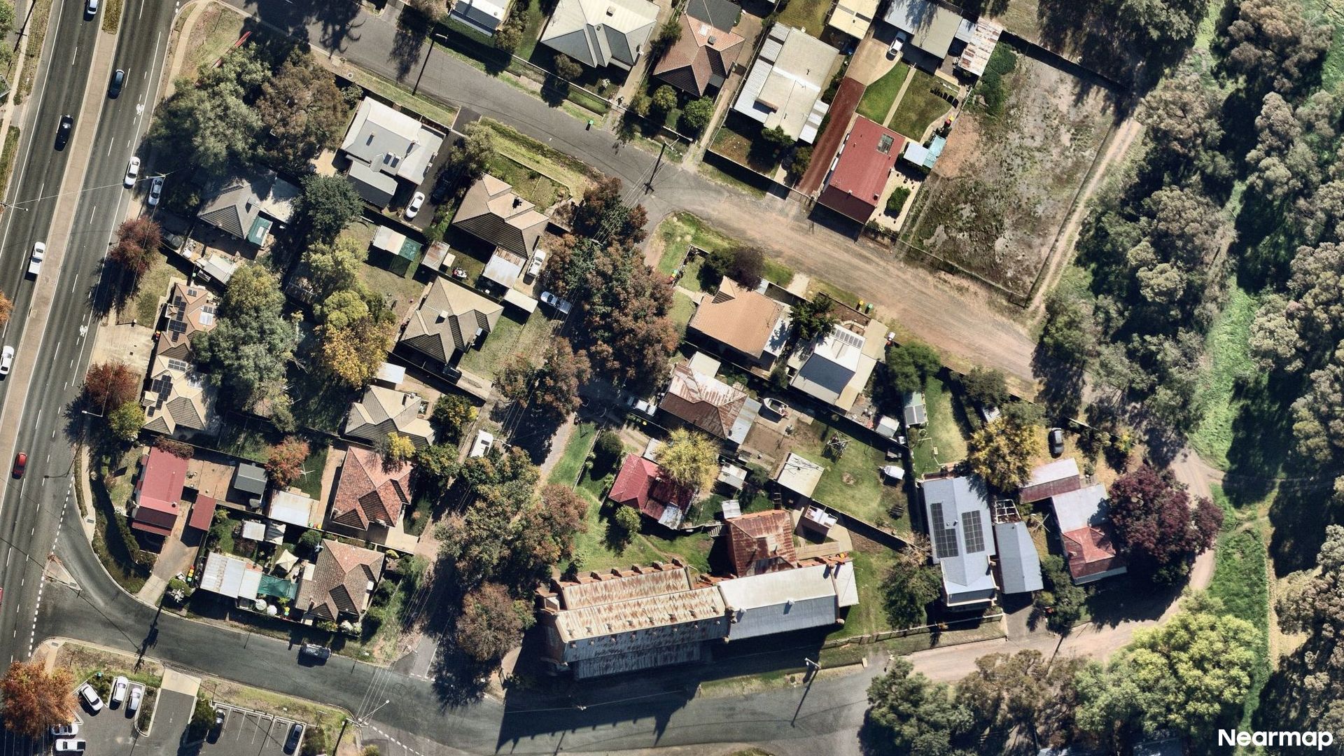 Vertical aerial view