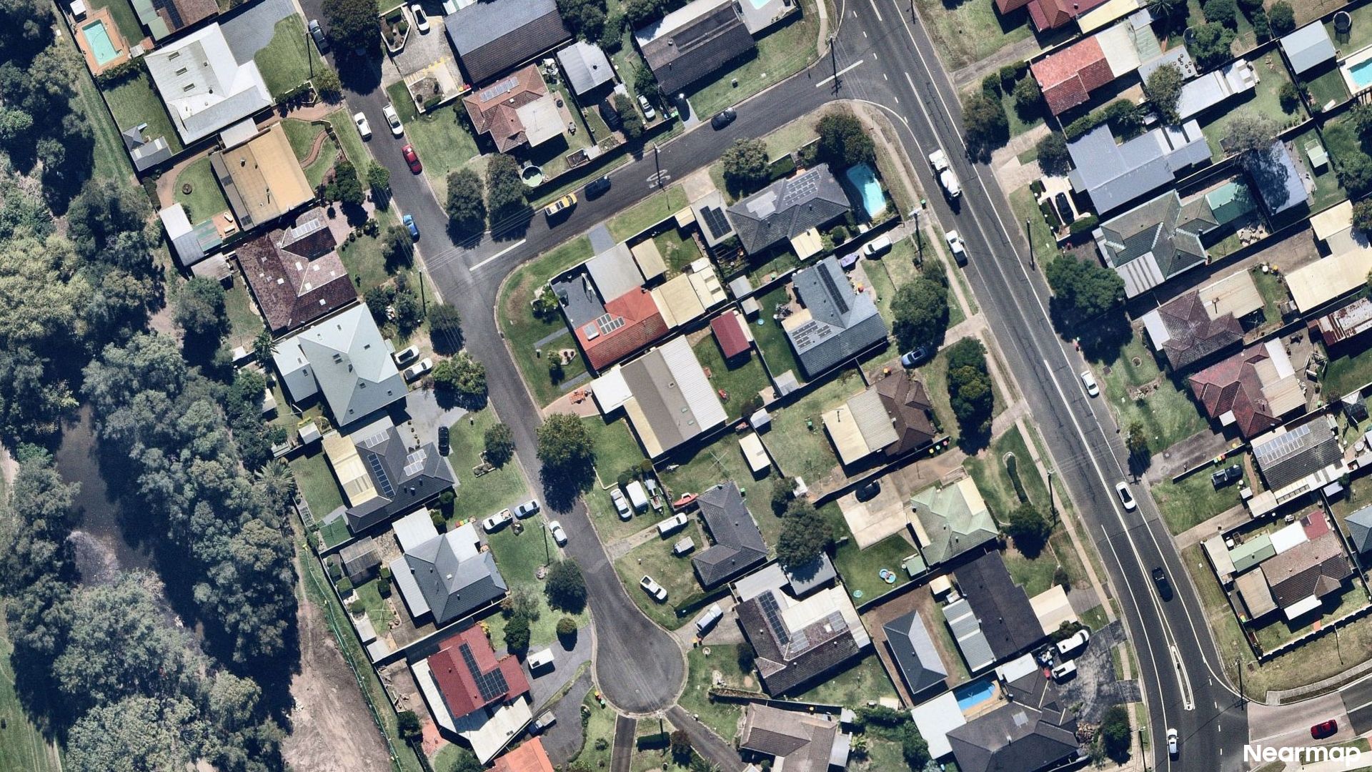 Vertical aerial view