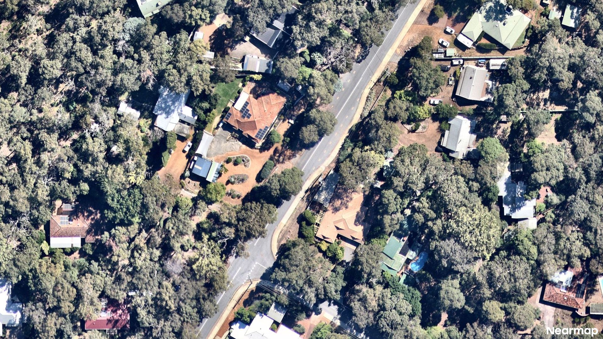 Vertical aerial view