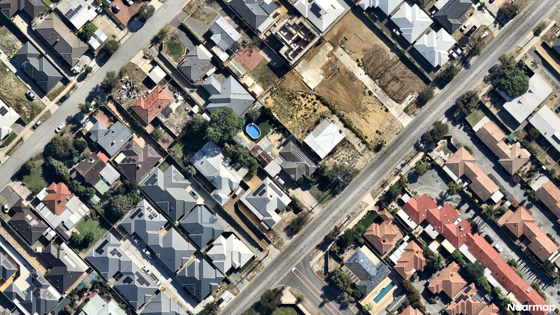 Vertical aerial view