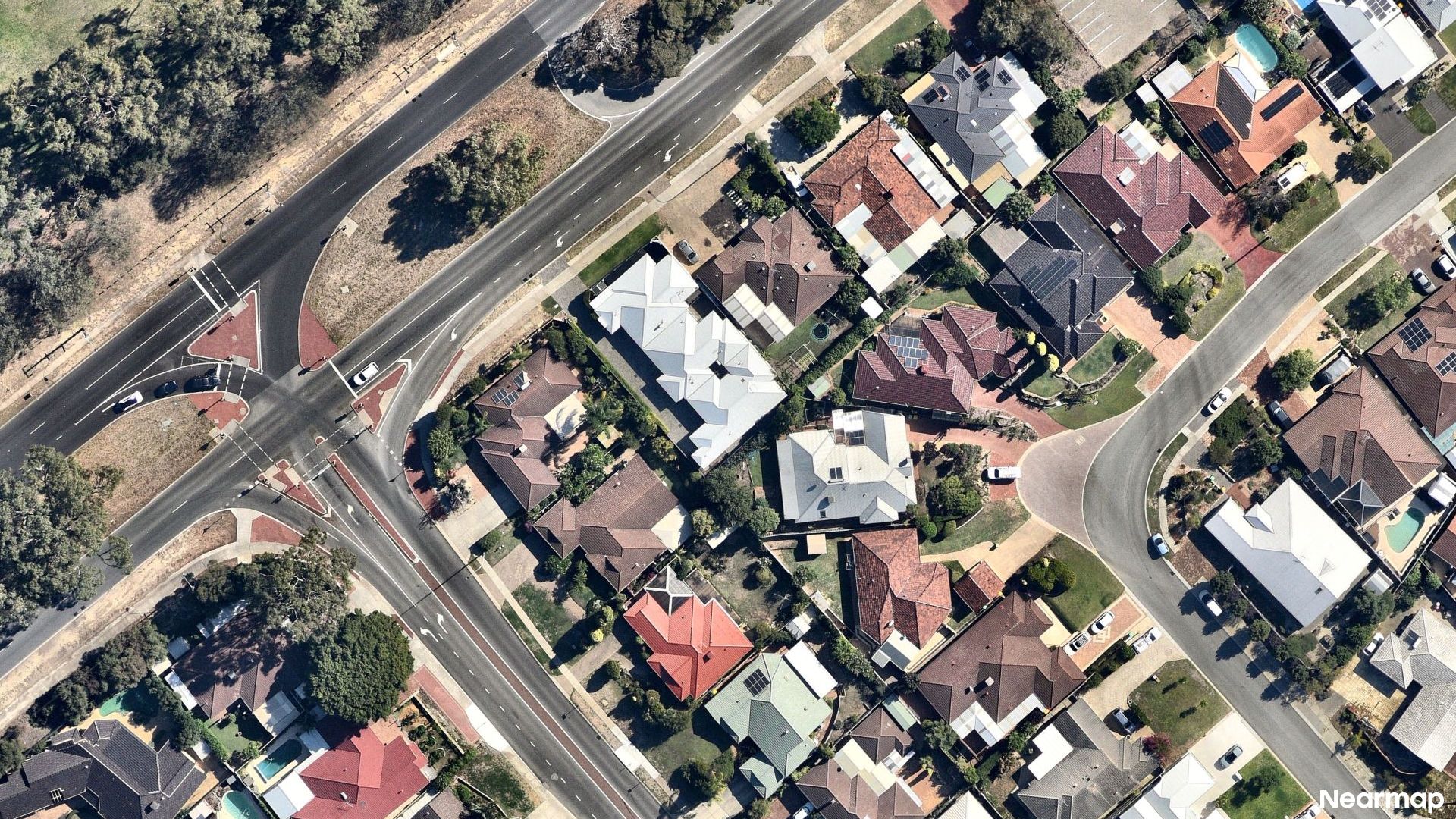 Vertical aerial view