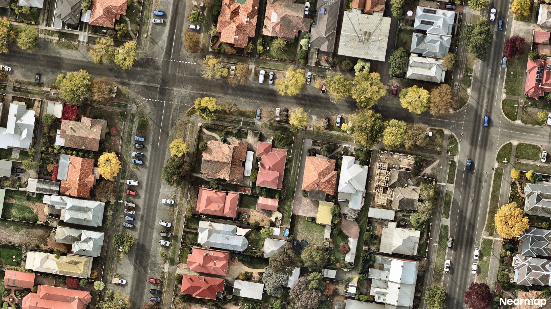 Vertical aerial view