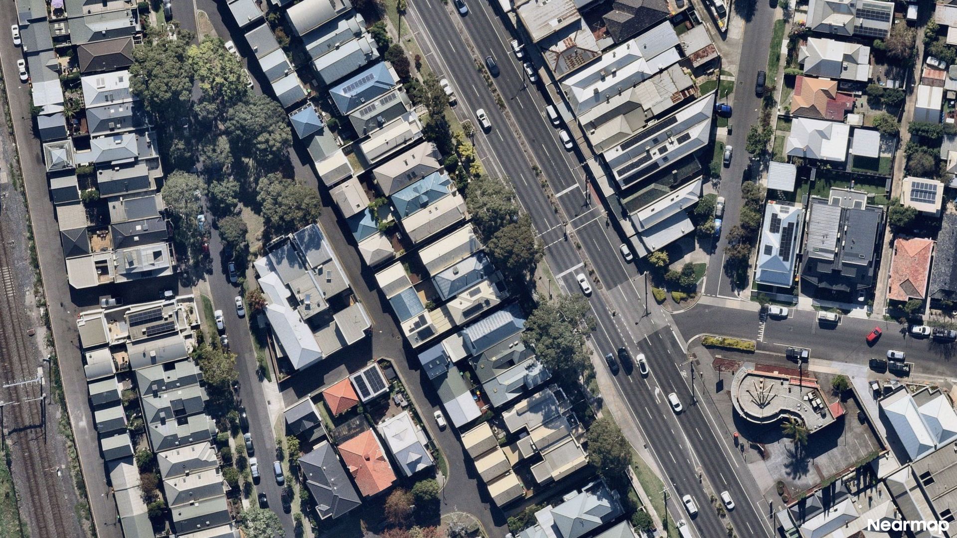 Vertical aerial view