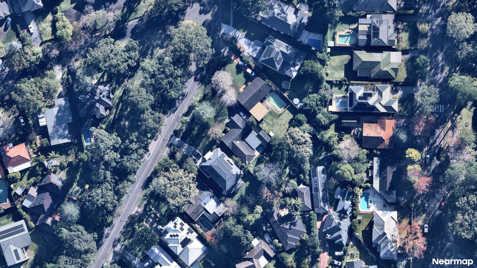 Vertical aerial view