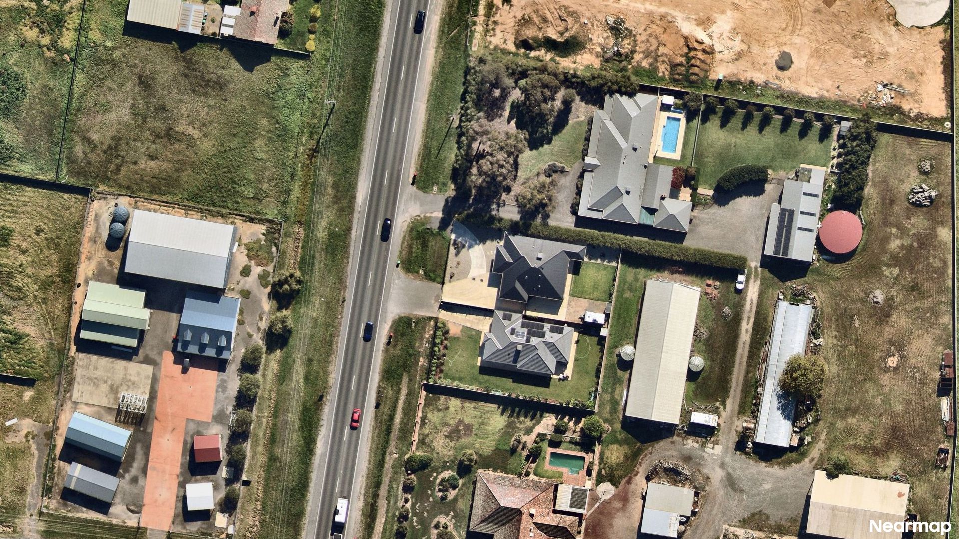 Vertical aerial view
