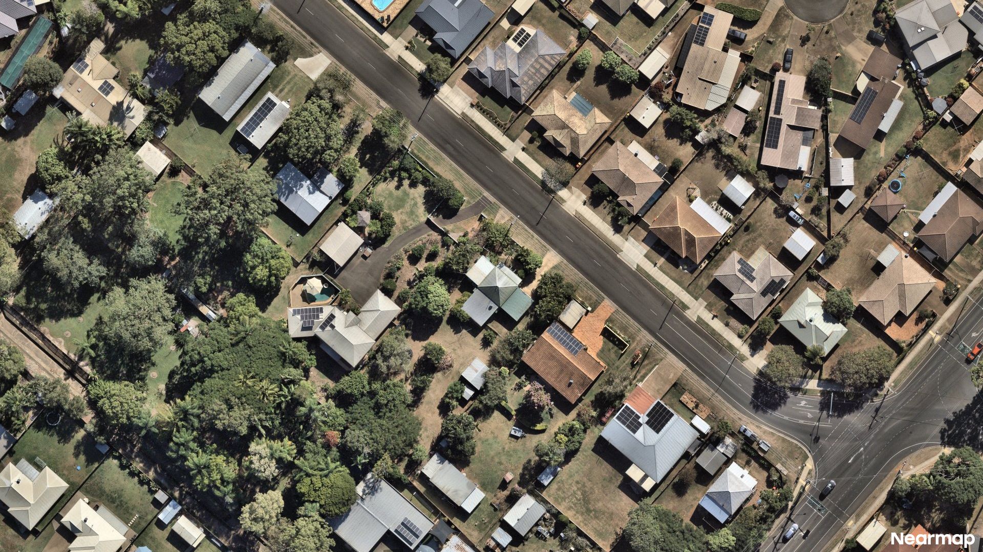 Vertical aerial view
