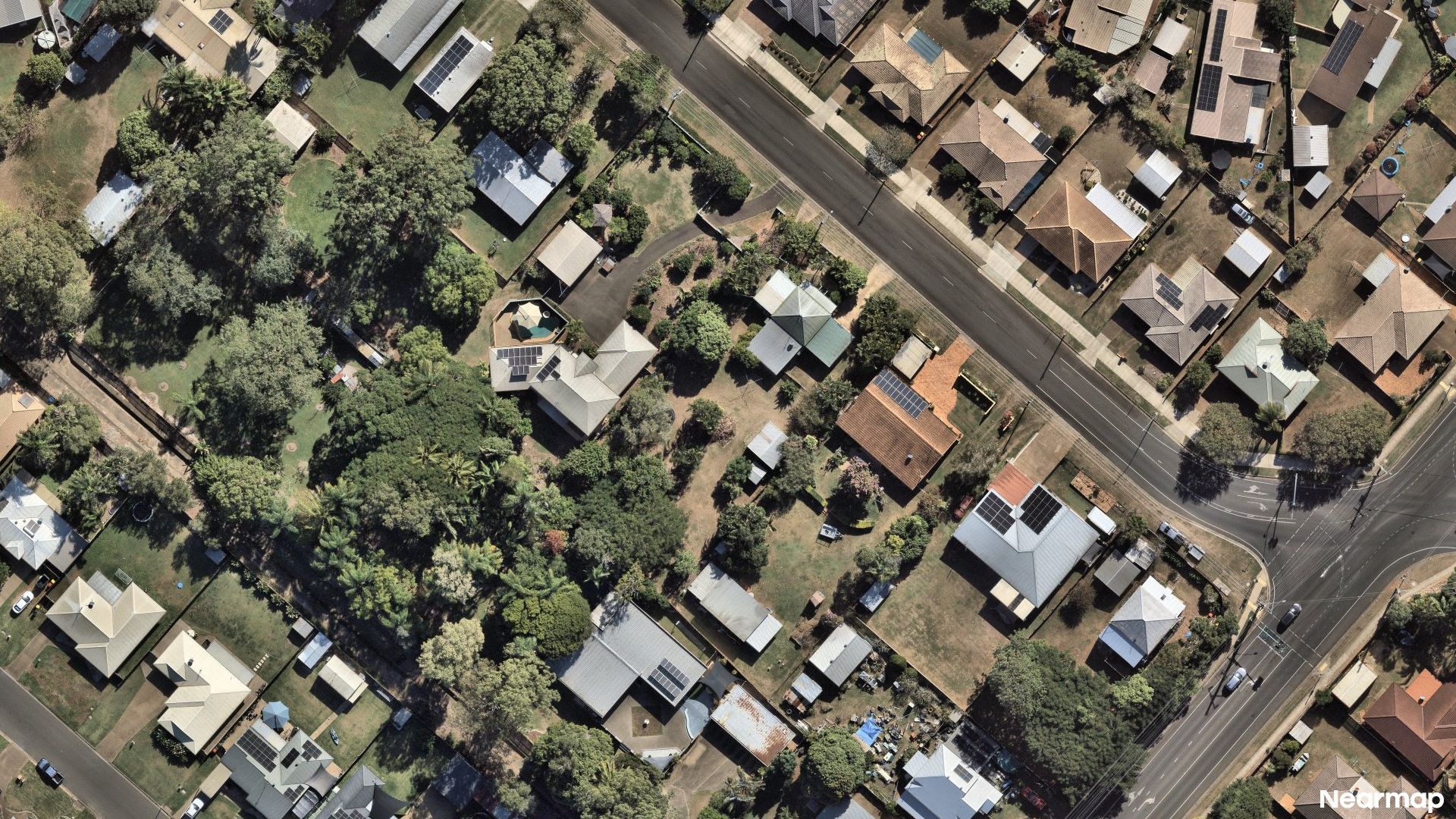 Vertical aerial view