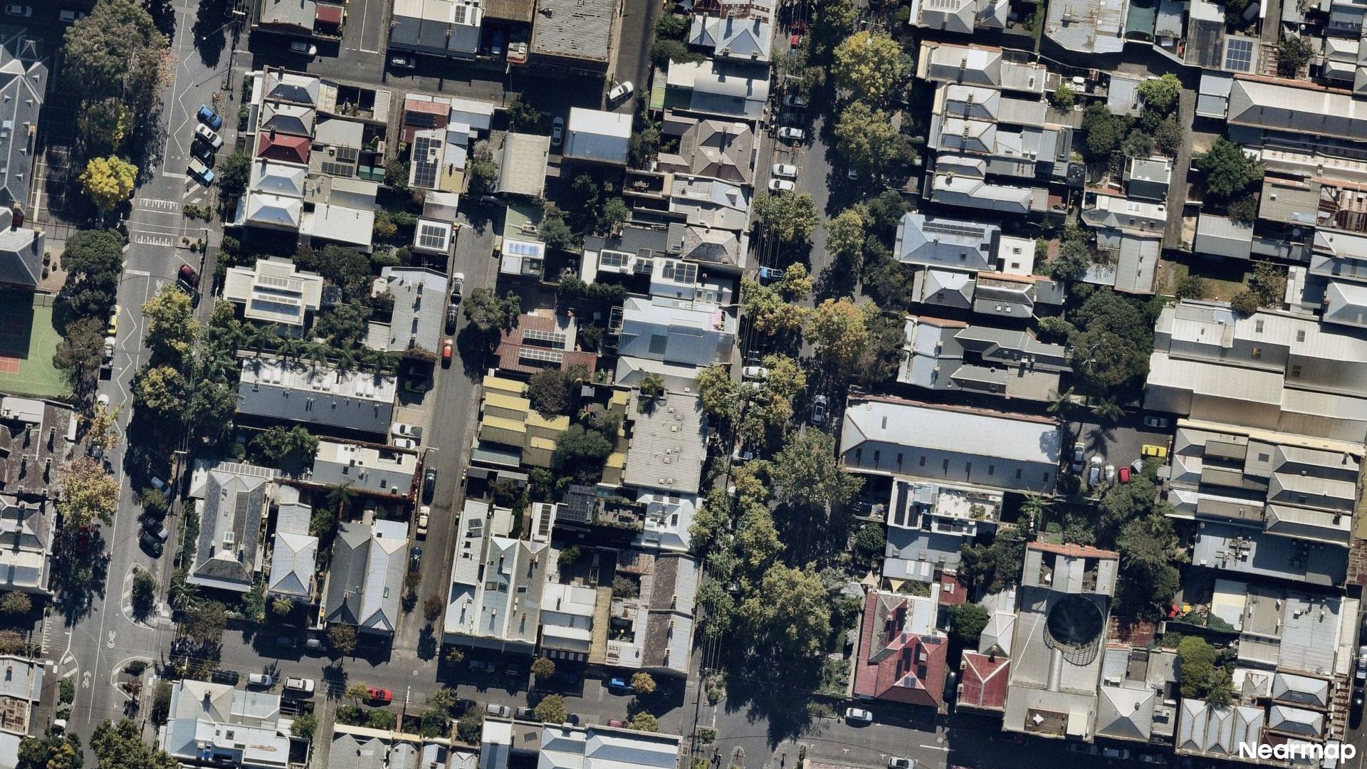 Vertical aerial view