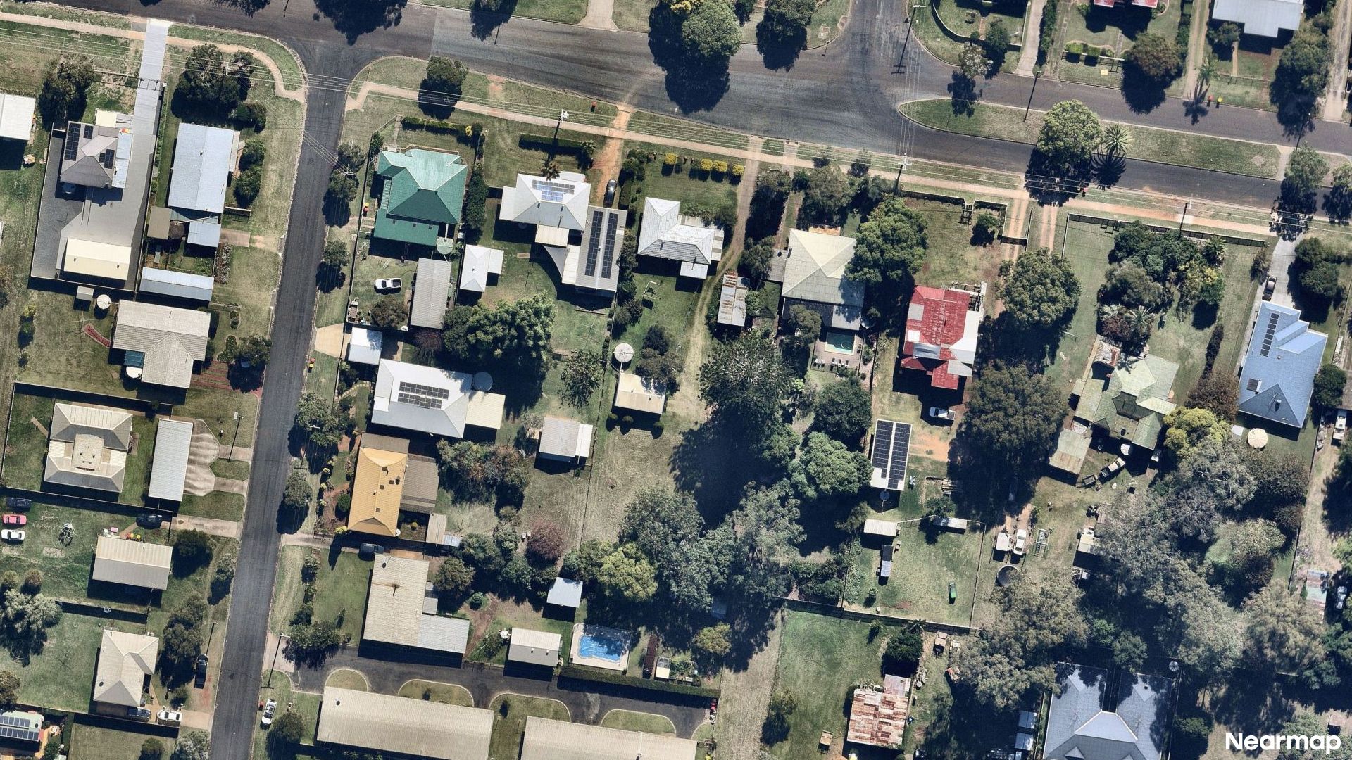 Vertical aerial view