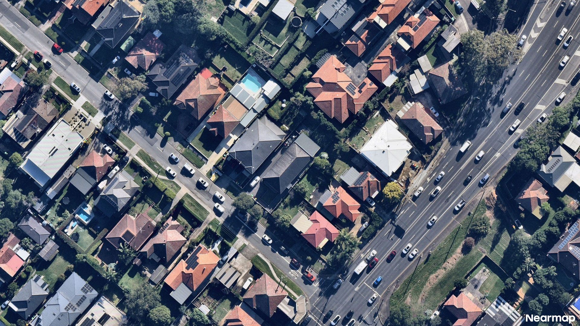 Vertical aerial view
