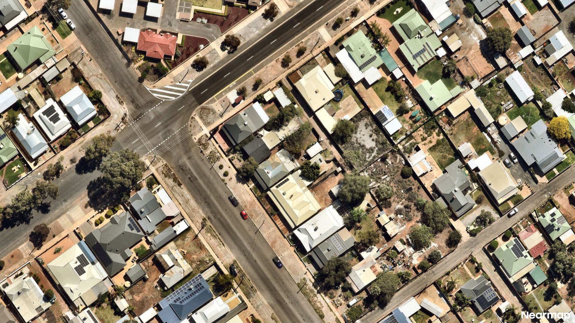Vertical aerial view