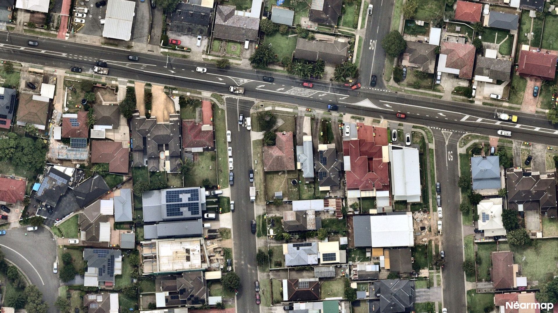 Vertical aerial view