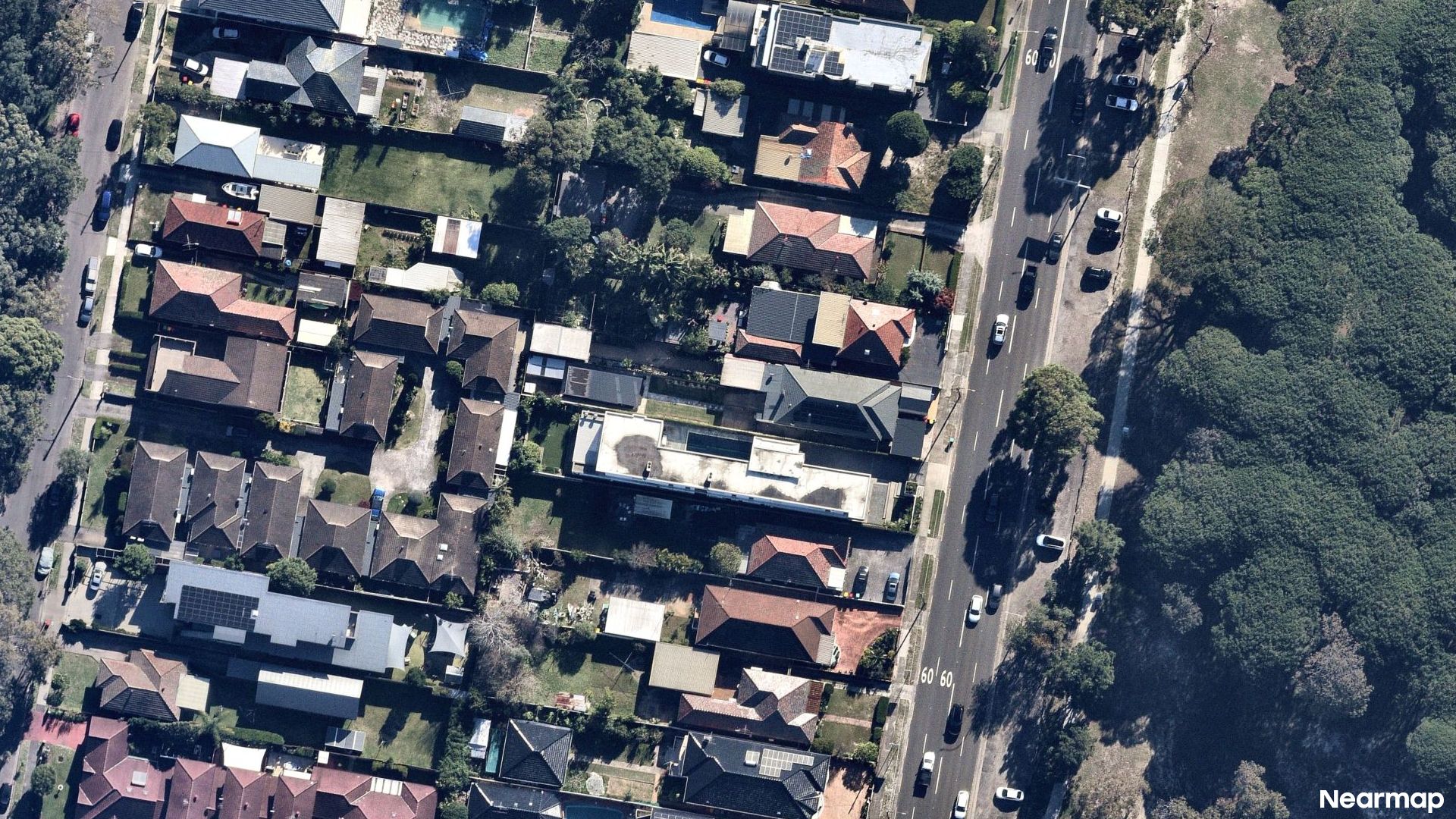 Vertical aerial view